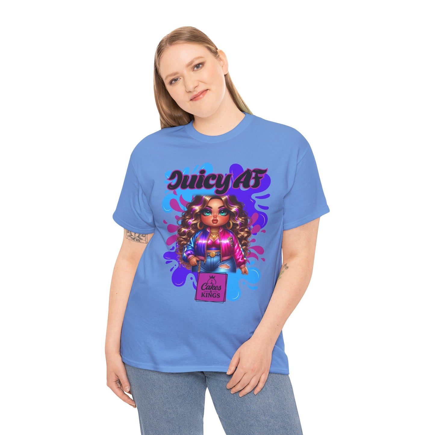 Juicy AF Graphic Tee, Fun Unisex T-Shirt for Everyday Wear, Gifts for Friends, Birthday Celebration, Fashion Statement, Streetwear Style