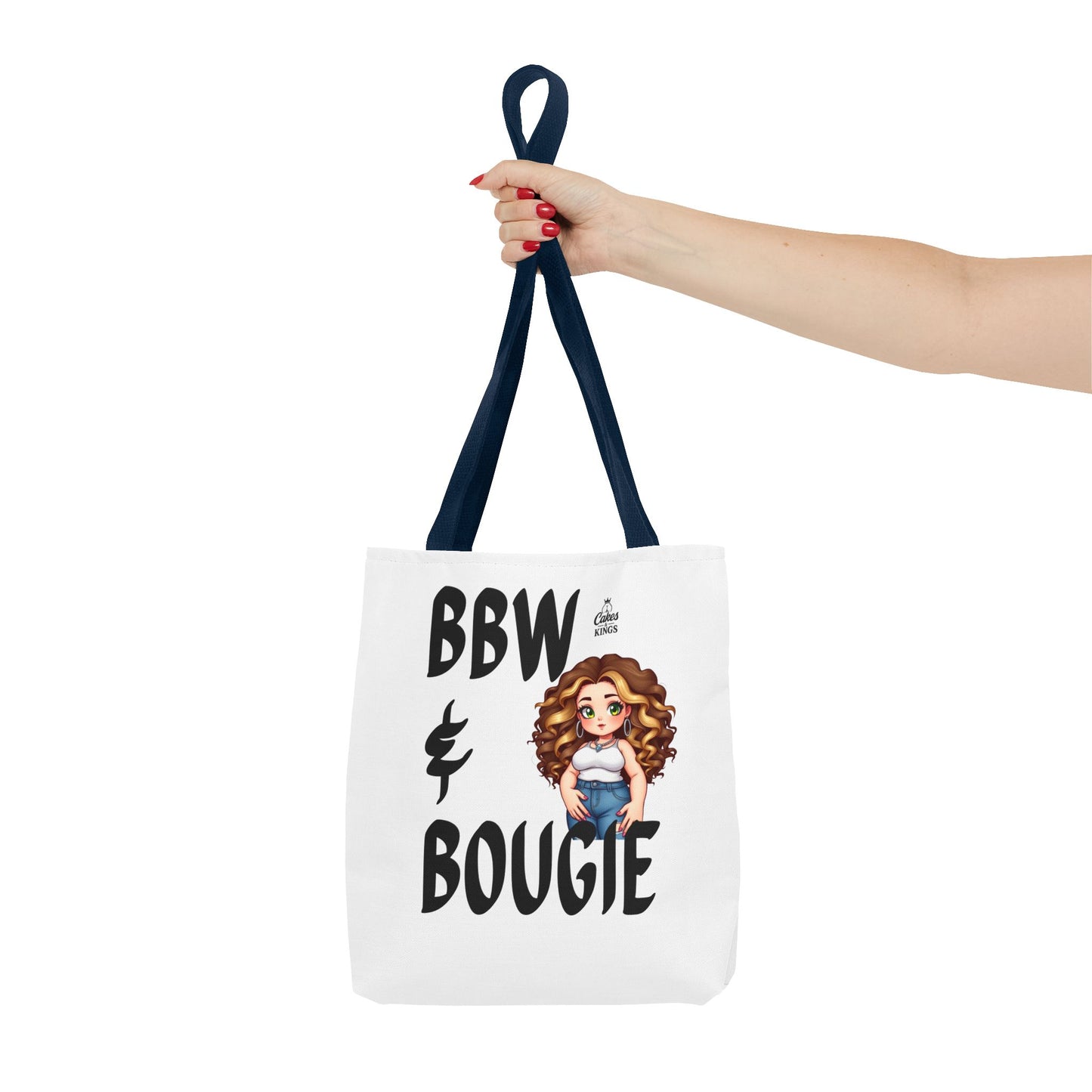 Chic BBW & Bougie Tote Bag for Everyday Use, Stylish Shopping, Gift for Her, Fashion Accessory, Cute Graphic Bag