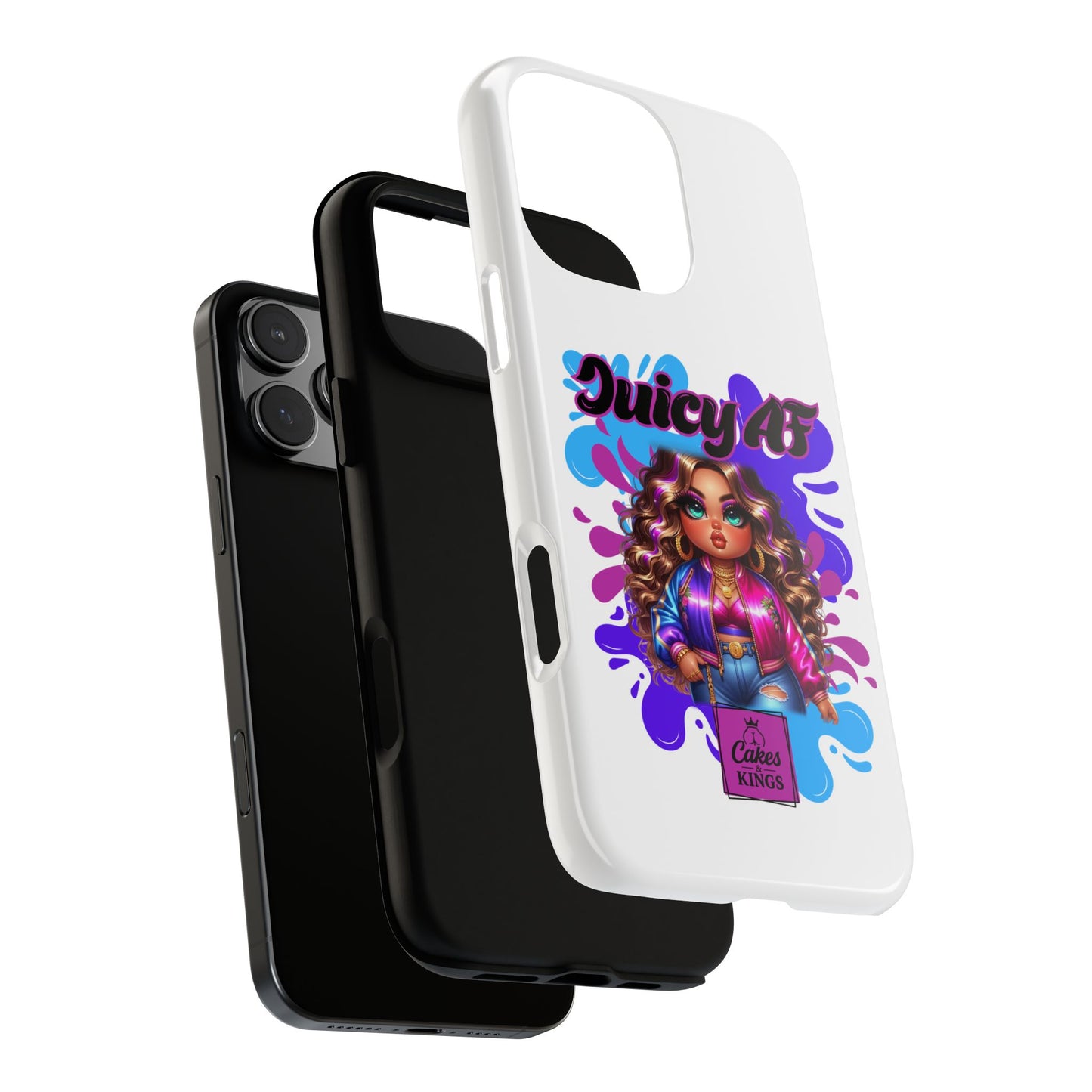 Juicy AF Phone Case, Trendy Phone Cover, Stylish Smartphone Accessory, Unique Gift for Her, Fun Pop Art Case