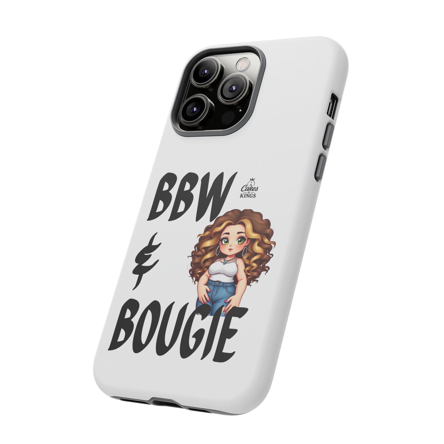 BBW & Bougie Phone Case, Cute Phone Cover for Plus Size Empowerment, Fun Gift for Friends, Motivational Case for Holidays