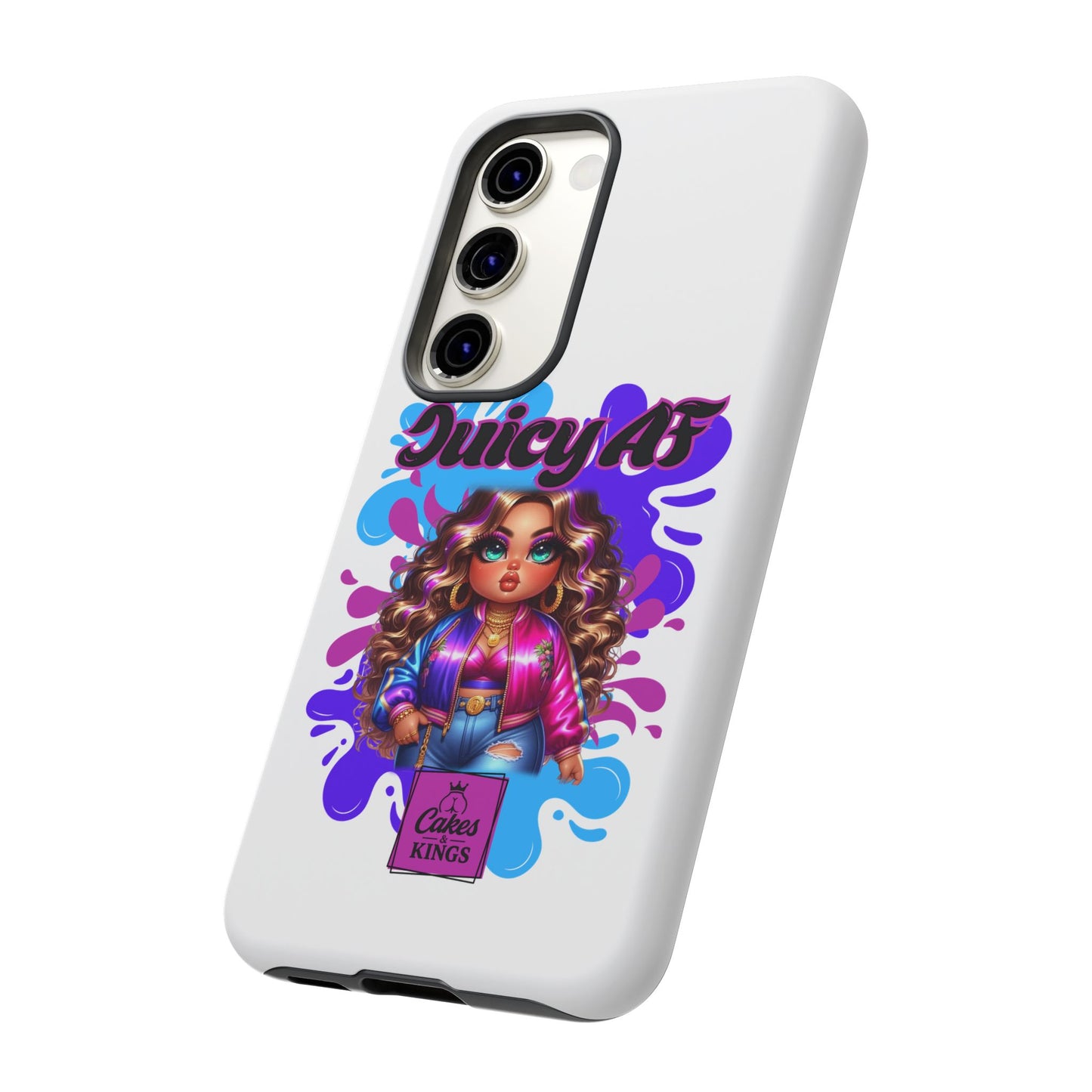 Juicy AF Phone Case, Trendy Phone Cover, Stylish Smartphone Accessory, Unique Gift for Her, Fun Pop Art Case