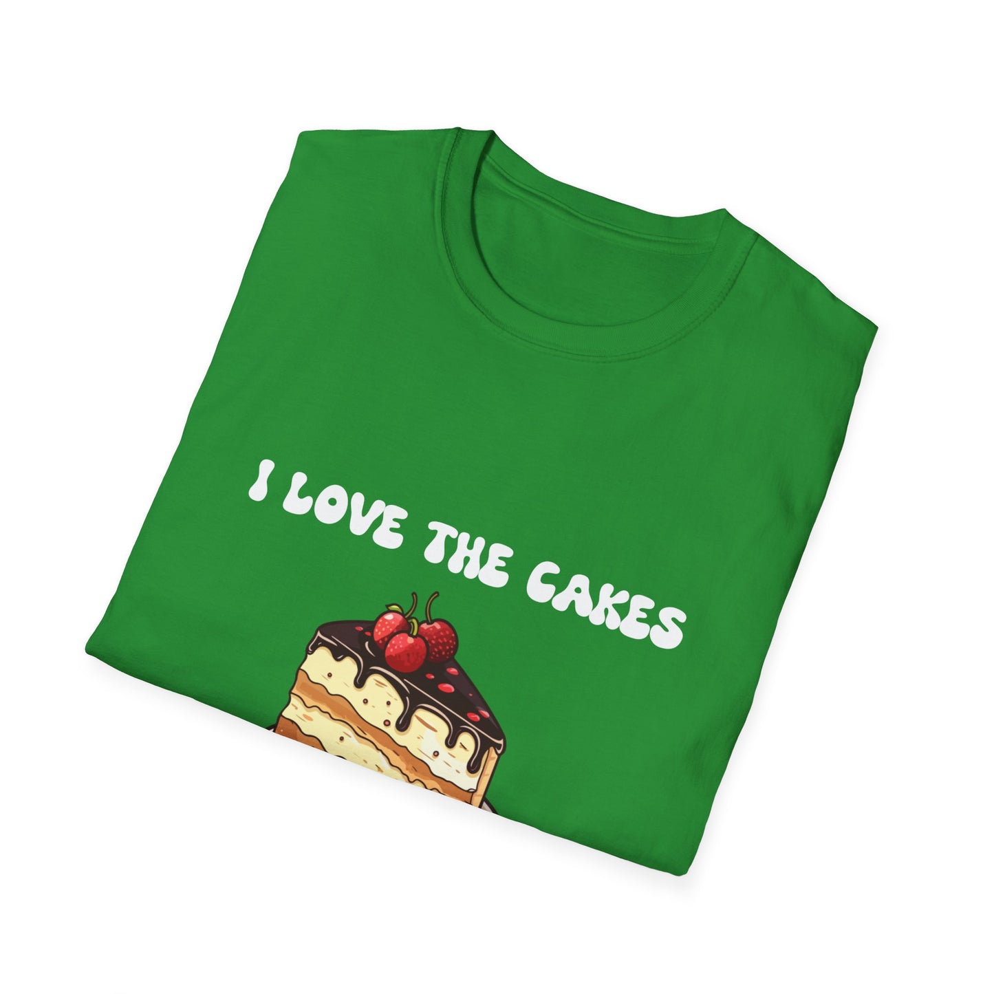 Cake Lovers' Unisex T-Shirt, I Love the Cakes Tee, Dessert Lover Gift, Birthday Celebration Apparel, Gift for Foodies, Sweet Treats Shirt