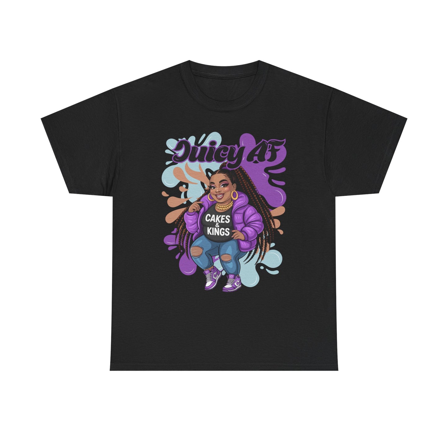 Juicy AS Heavy Cotton Tee, Funny Graphic Tee, plus-size shirt, casual wear, unique gift, trendy apparel