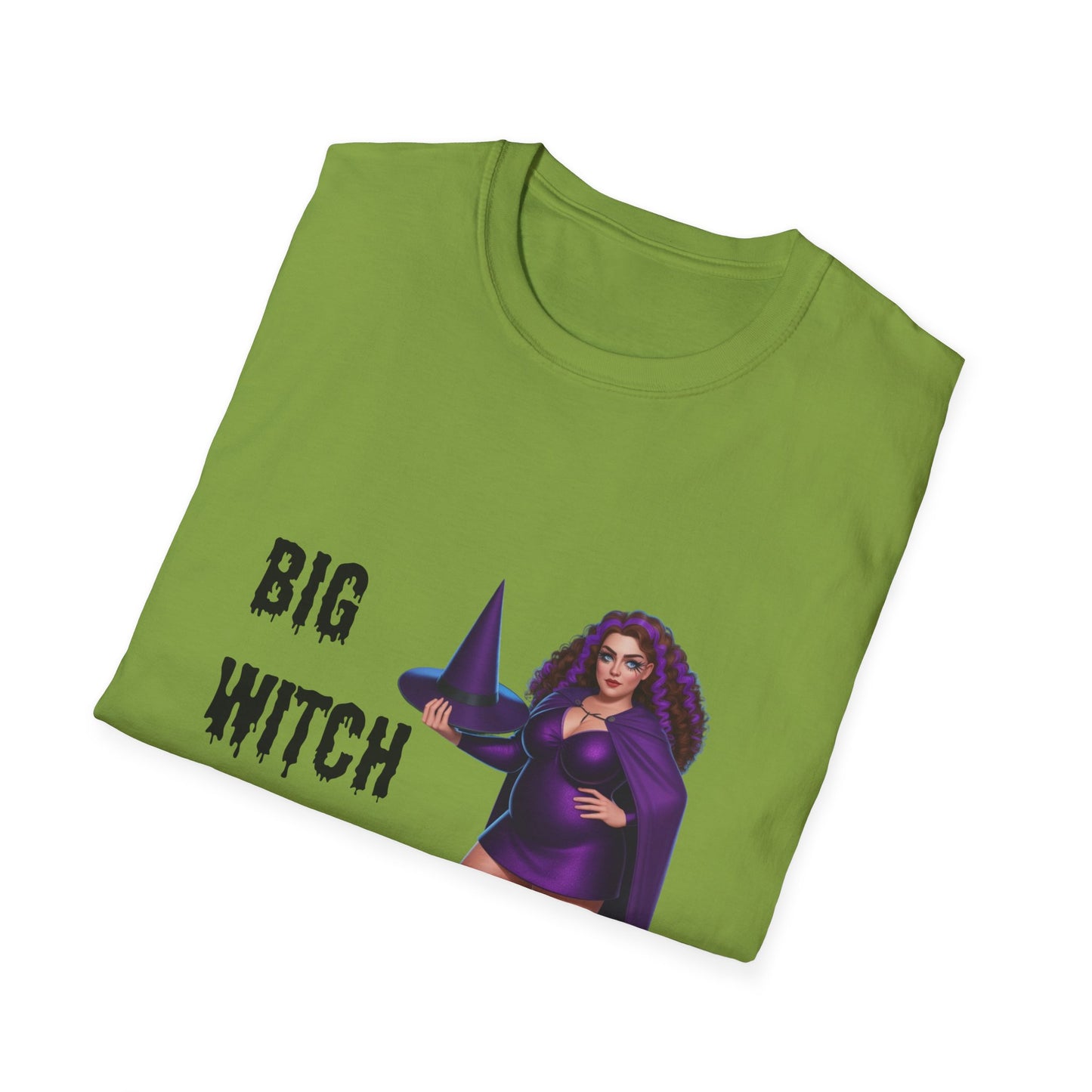 Big Witch Energy Unisex Softstyle T-Shirt, Witchy Tee, Halloween Shirt, Gift for Witches, Cozy Graphic Tee, Empowering Casual Wear