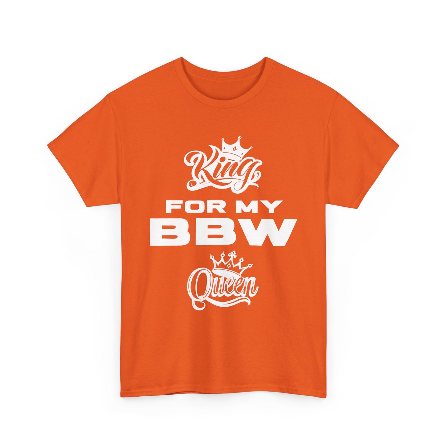 BBW King Unisex Tee, Funny Couple T-Shirt, Gift for Him, Birthday Shirt, Casual Wear for Fun Celebrations, Plus Size Tee