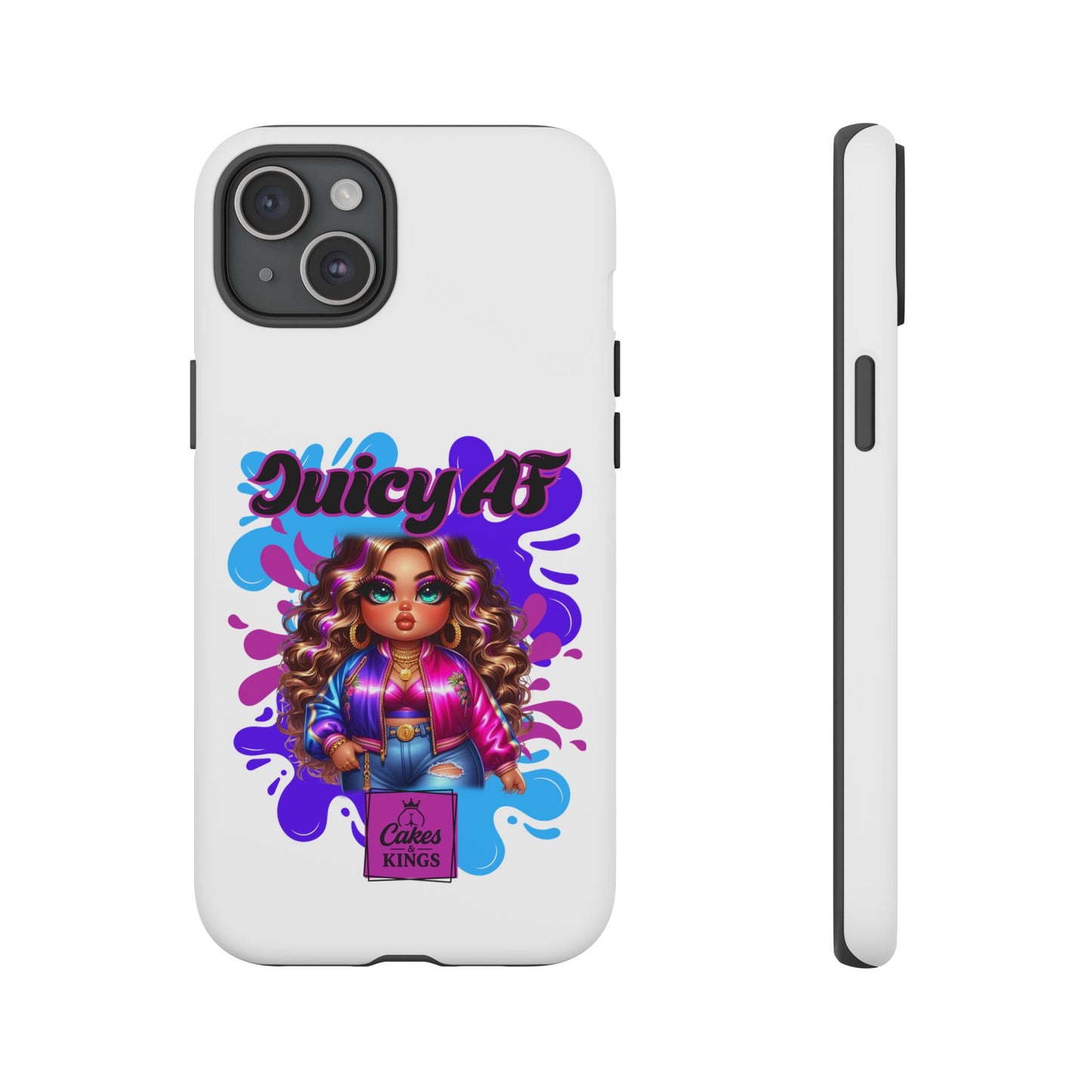 Juicy AF Phone Case, Trendy Phone Cover, Stylish Smartphone Accessory, Unique Gift for Her, Fun Pop Art Case