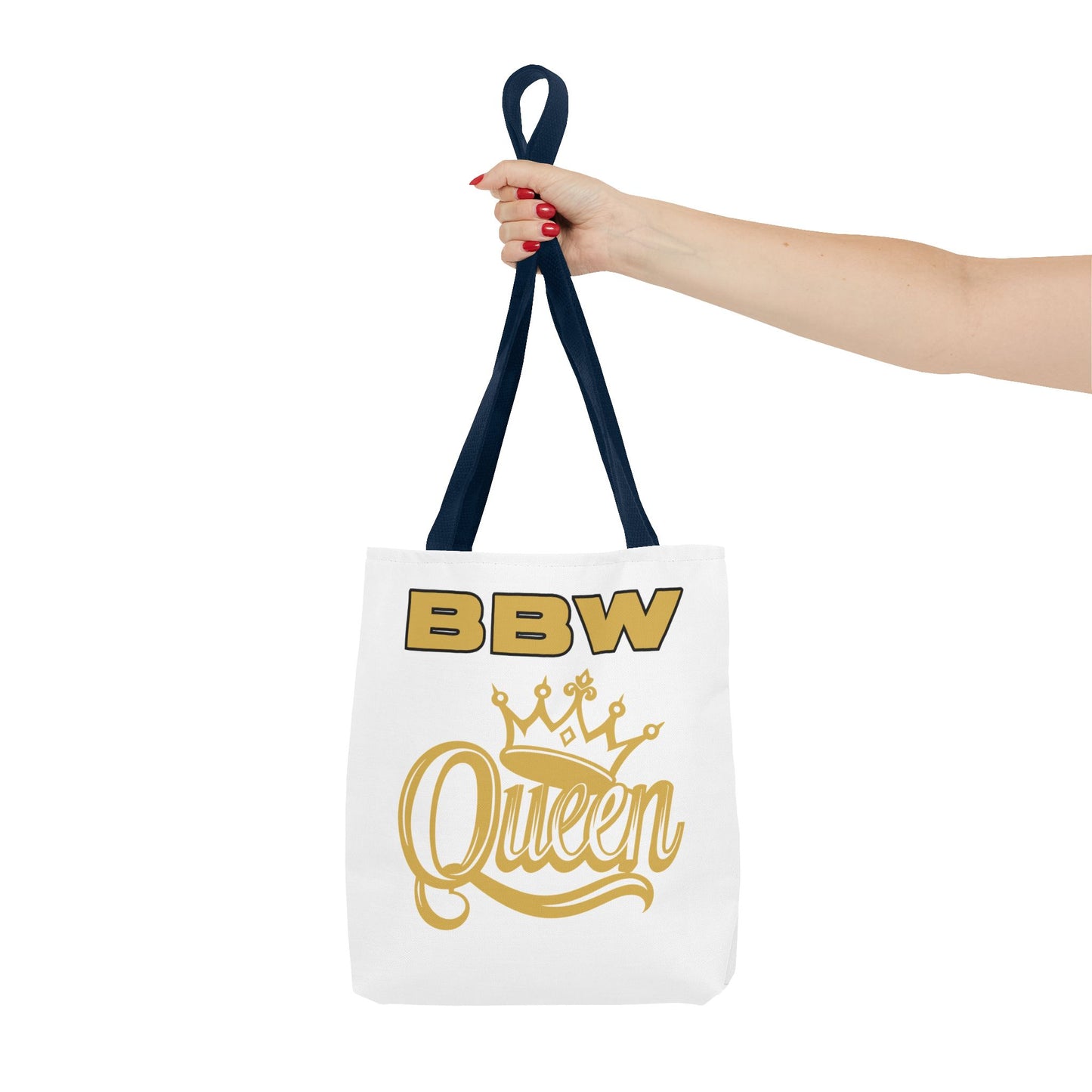 BBW Queen Tote Bag, Stylish Carryall for Plus Size Empowerment, Perfect Gift, Motivational Bag, Everyday Use, Fashion Accessory