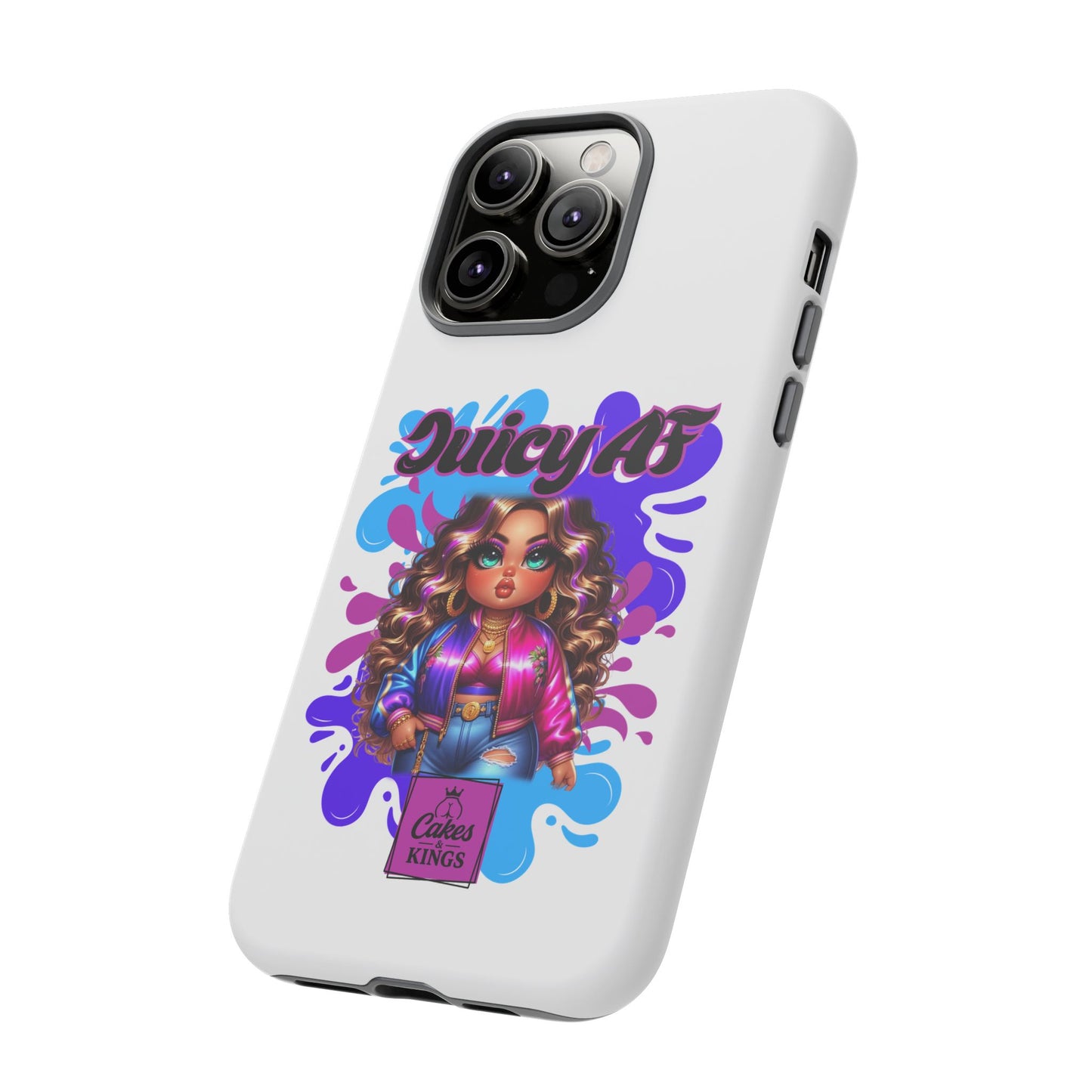 Juicy AF Phone Case, Trendy Phone Cover, Stylish Smartphone Accessory, Unique Gift for Her, Fun Pop Art Case