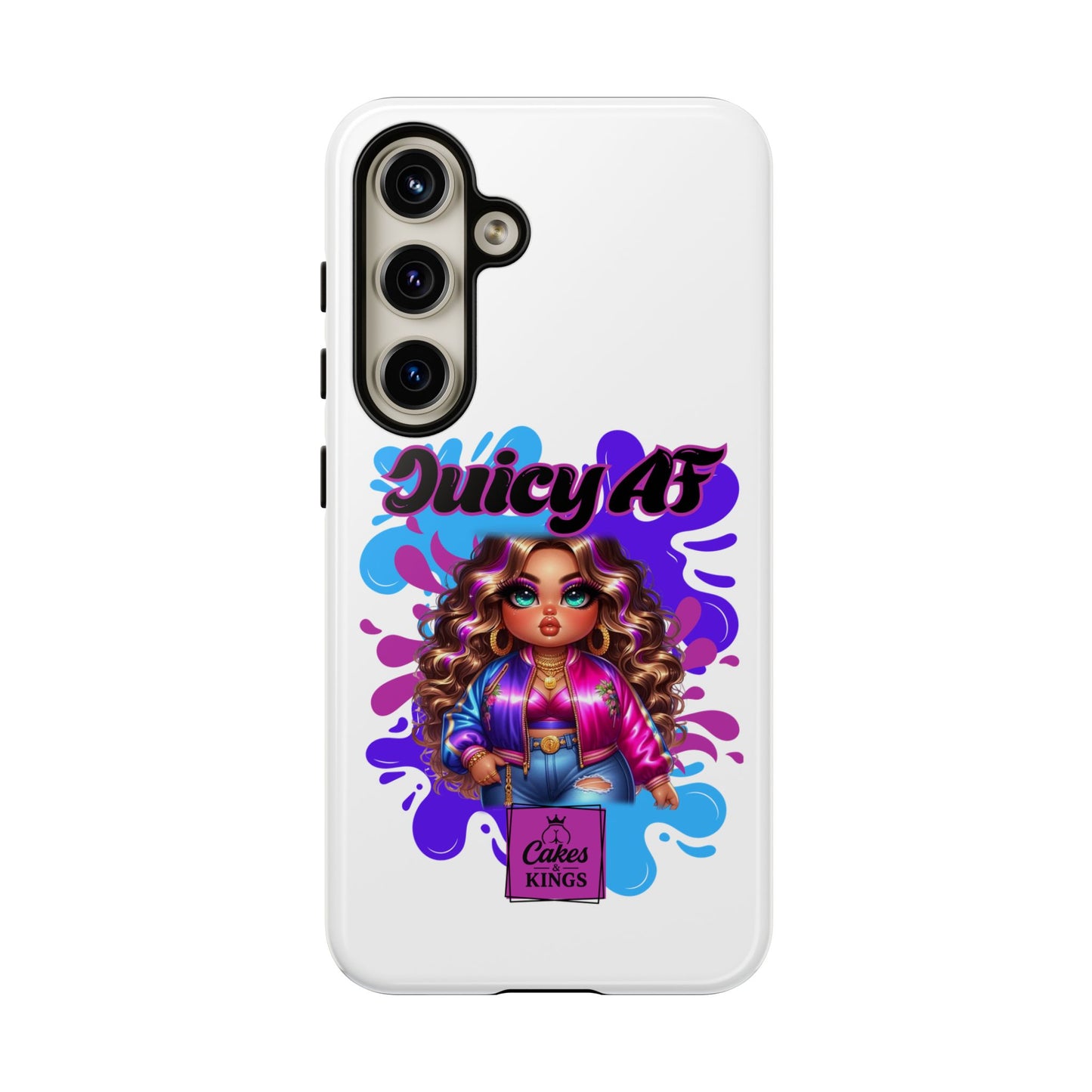 Juicy AF Phone Case, Trendy Phone Cover, Stylish Smartphone Accessory, Unique Gift for Her, Fun Pop Art Case