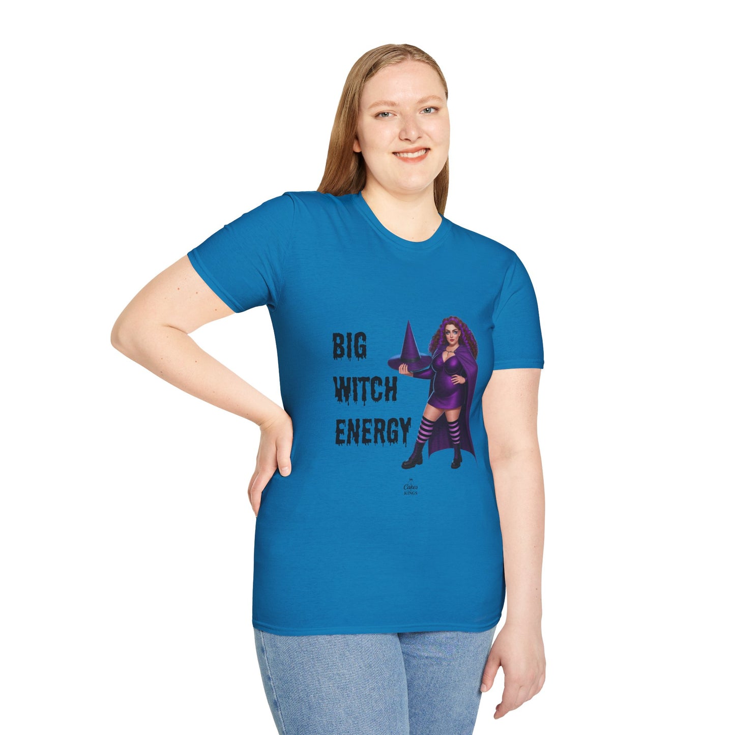 Big Witch Energy Unisex Softstyle T-Shirt, Witchy Tee, Halloween Shirt, Gift for Witches, Cozy Graphic Tee, Empowering Casual Wear