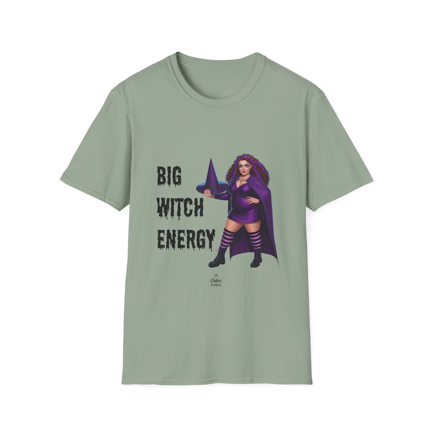 Big Witch Energy Unisex Softstyle T-Shirt, Witchy Tee, Halloween Shirt, Gift for Witches, Cozy Graphic Tee, Empowering Casual Wear