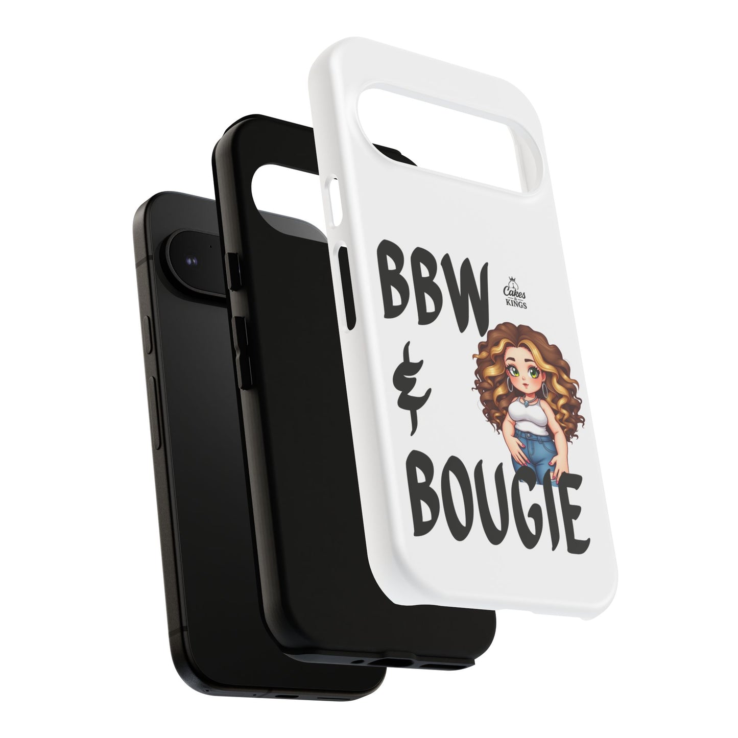 BBW & Bougie Phone Case, Cute Phone Cover for Plus Size Empowerment, Fun Gift for Friends, Motivational Case for Holidays