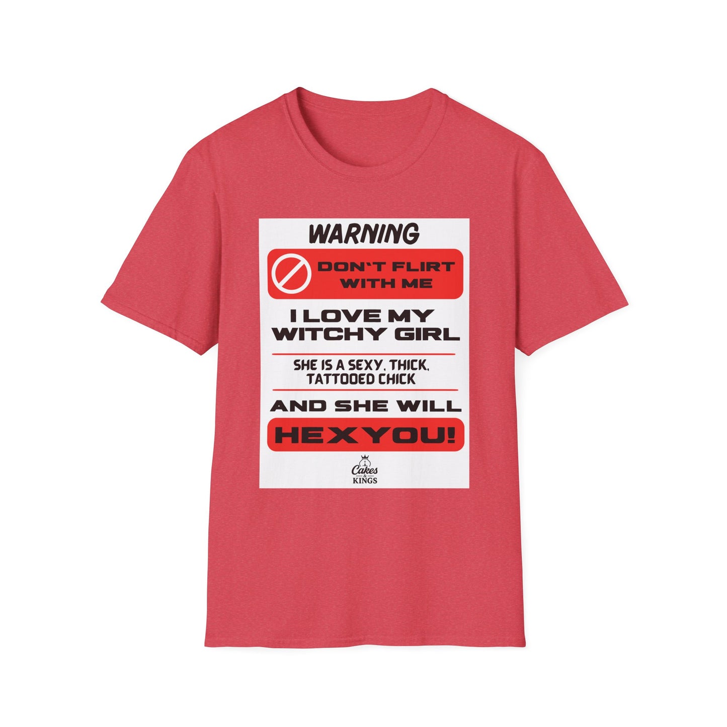 Warning Witchy Girl T-Shirt | Unisex Softstyle Tee, Funny Graphic T-Shirt, Halloween Apparel, Gift for Him, Unique Statement Shirt