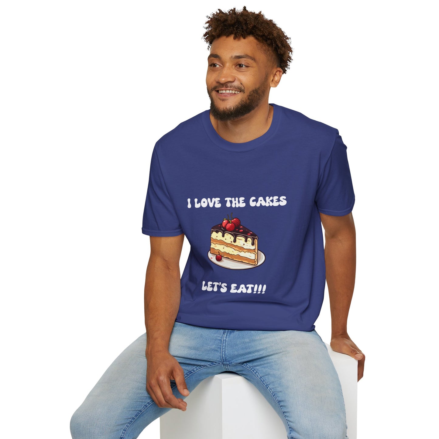 Cake Lovers' Unisex T-Shirt, I Love the Cakes Tee, Dessert Lover Gift, Birthday Celebration Apparel, Gift for Foodies, Sweet Treats Shirt