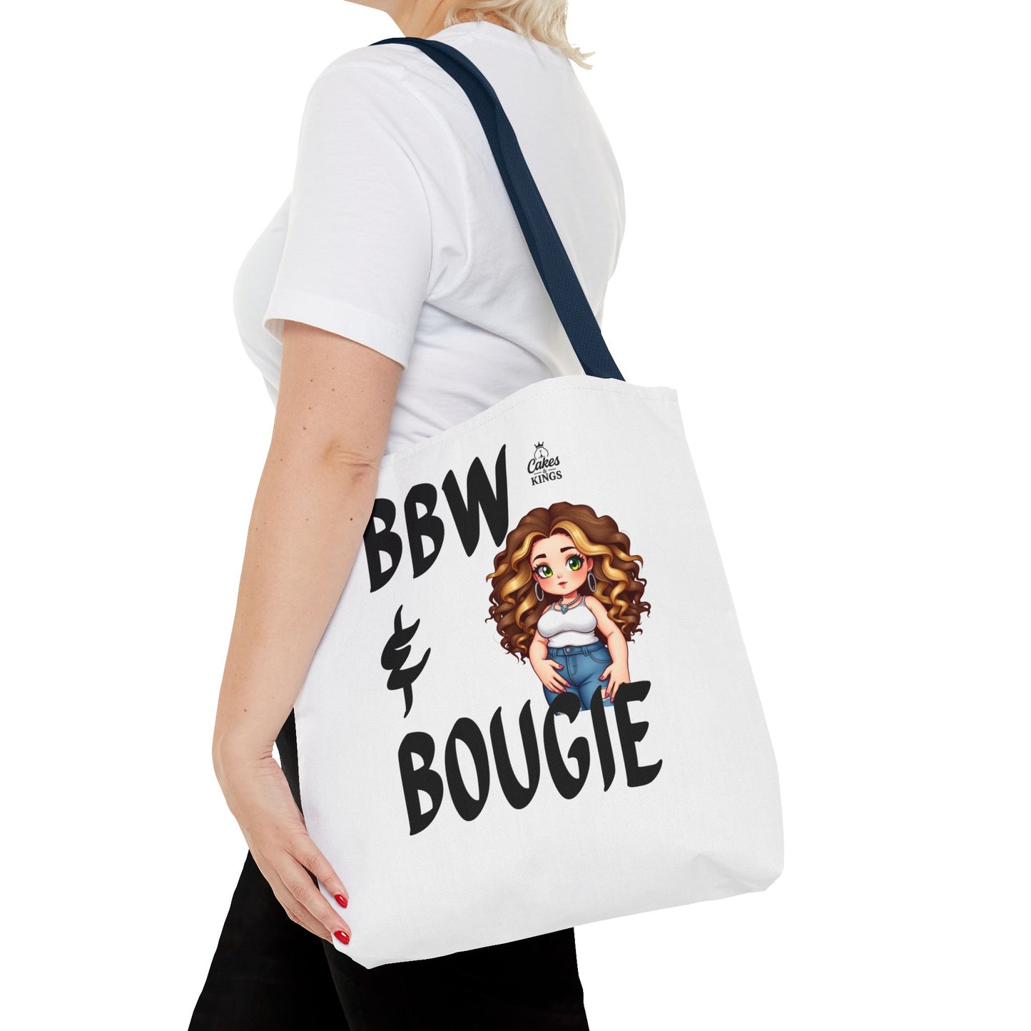 Chic BBW & Bougie Tote Bag for Everyday Use, Stylish Shopping, Gift for Her, Fashion Accessory, Cute Graphic Bag