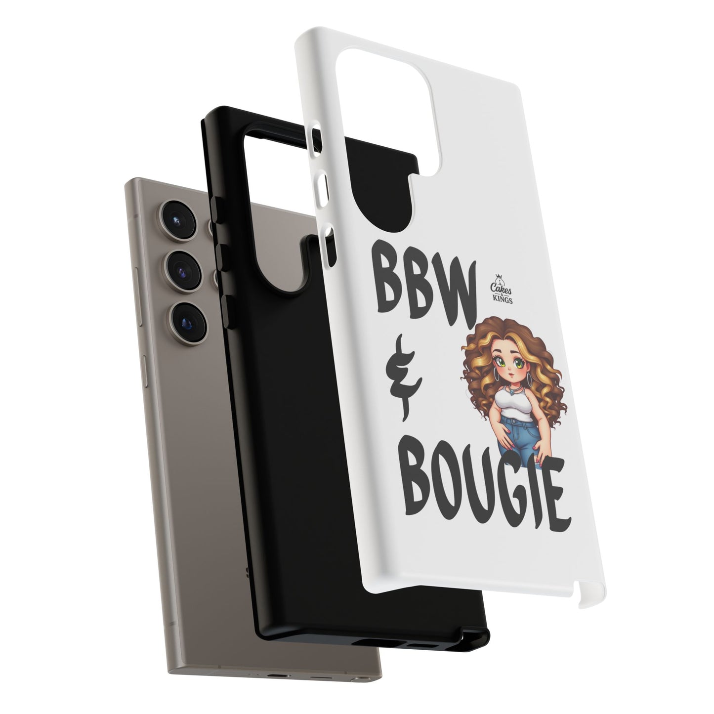 BBW & Bougie Phone Case, Cute Phone Cover for Plus Size Empowerment, Fun Gift for Friends, Motivational Case for Holidays