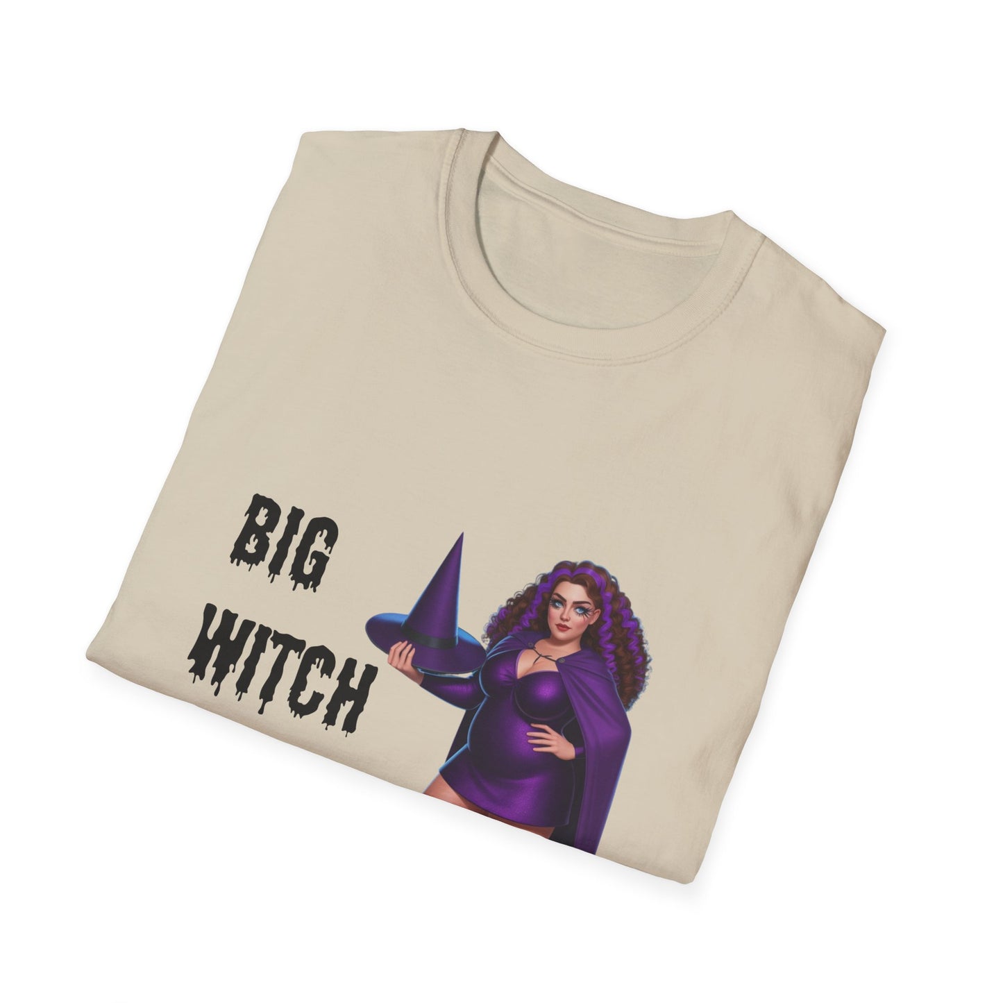 Big Witch Energy Unisex Softstyle T-Shirt, Witchy Tee, Halloween Shirt, Gift for Witches, Cozy Graphic Tee, Empowering Casual Wear