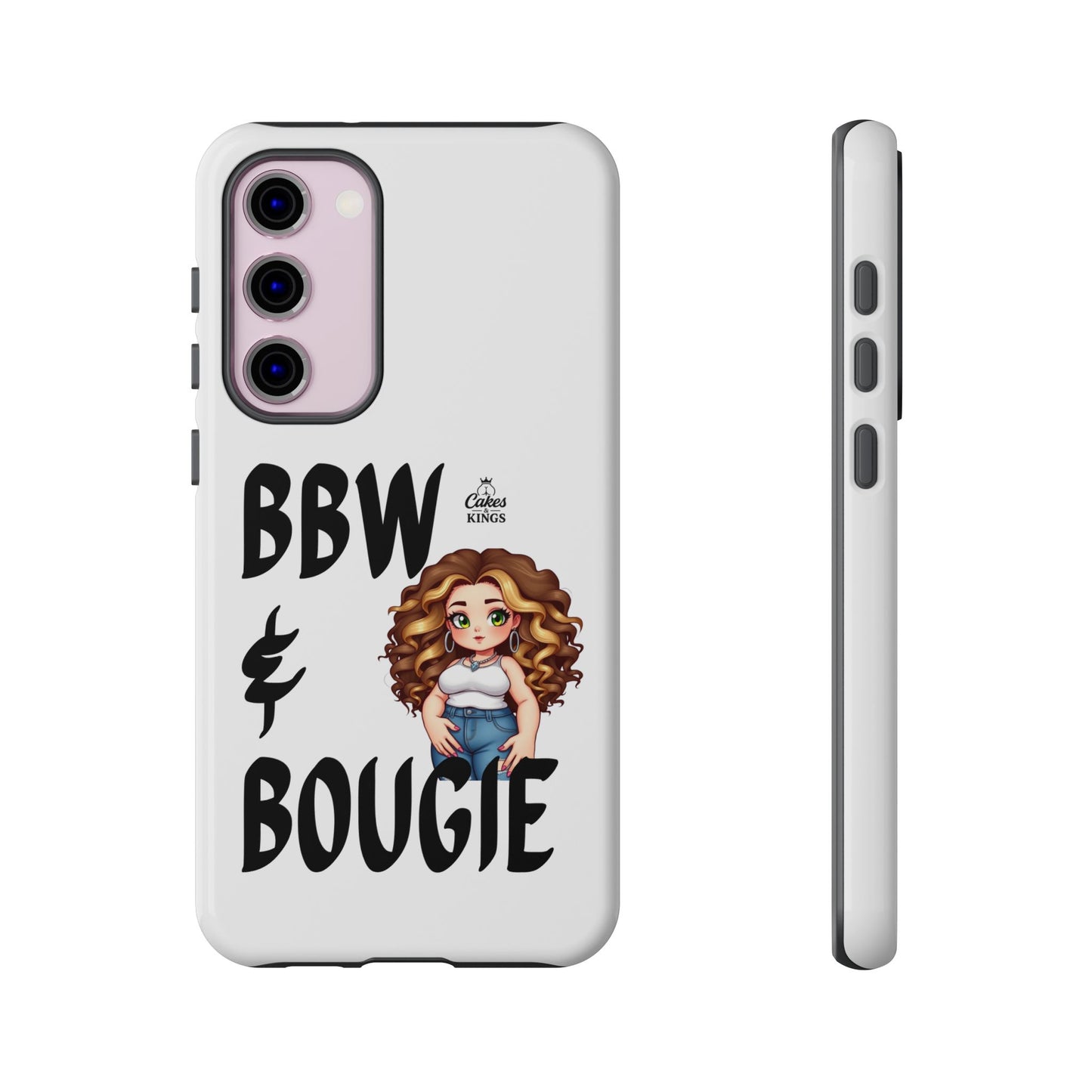BBW & Bougie Phone Case, Cute Phone Cover for Plus Size Empowerment, Fun Gift for Friends, Motivational Case for Holidays