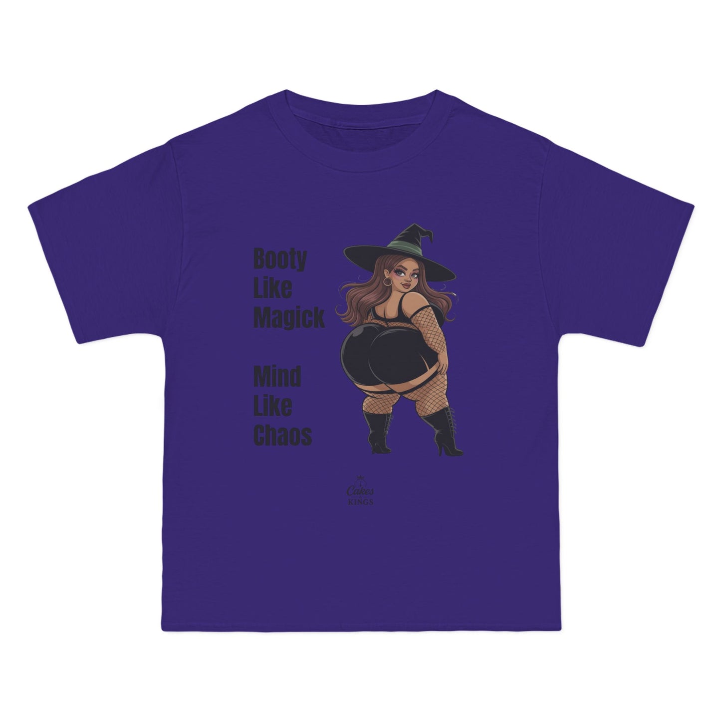 Witchy Graphic Tee, Booty Like Magick T-Shirt, Plus Size Casual Top, Halloween Apparel, Witchy Gift, Magical Humor Shirt