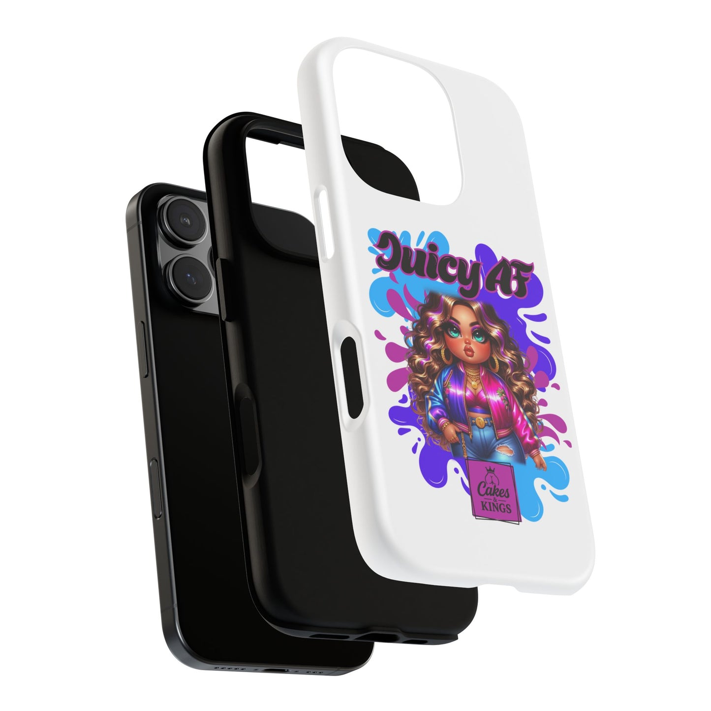 Juicy AF Phone Case, Trendy Phone Cover, Stylish Smartphone Accessory, Unique Gift for Her, Fun Pop Art Case