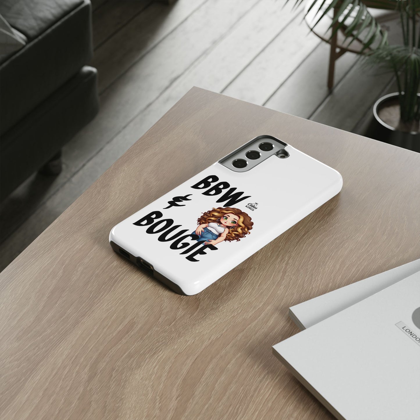 BBW & Bougie Phone Case, Cute Phone Cover for Plus Size Empowerment, Fun Gift for Friends, Motivational Case for Holidays