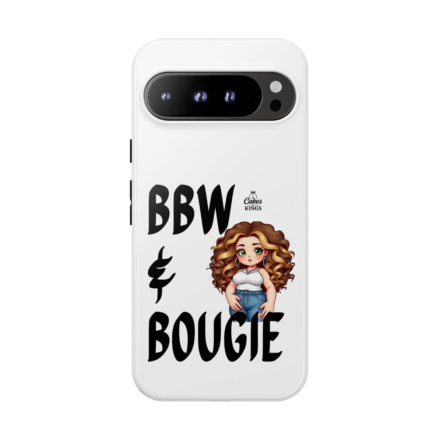 BBW & Bougie Phone Case, Cute Phone Cover for Plus Size Empowerment, Fun Gift for Friends, Motivational Case for Holidays