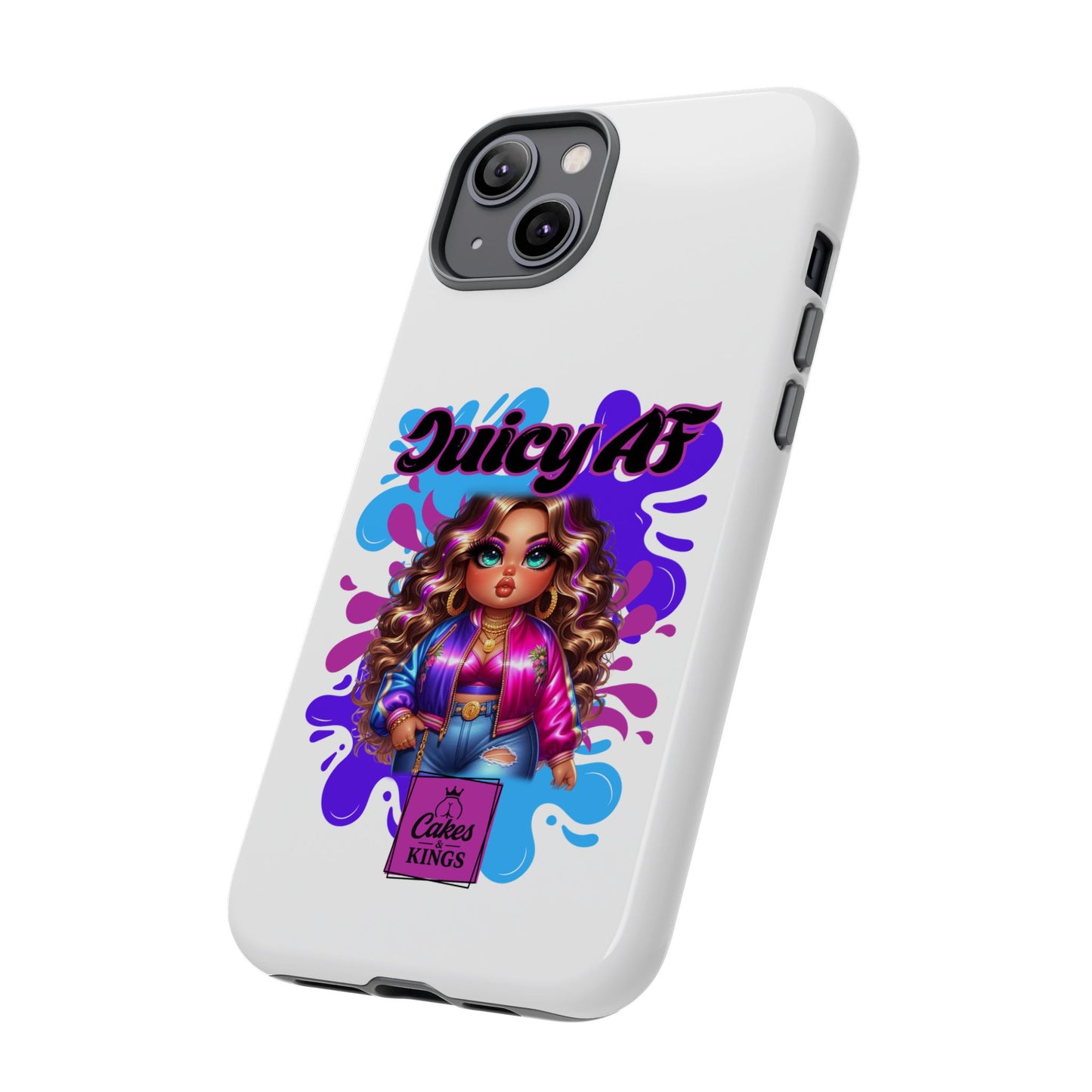 Juicy AF Phone Case, Trendy Phone Cover, Stylish Smartphone Accessory, Unique Gift for Her, Fun Pop Art Case