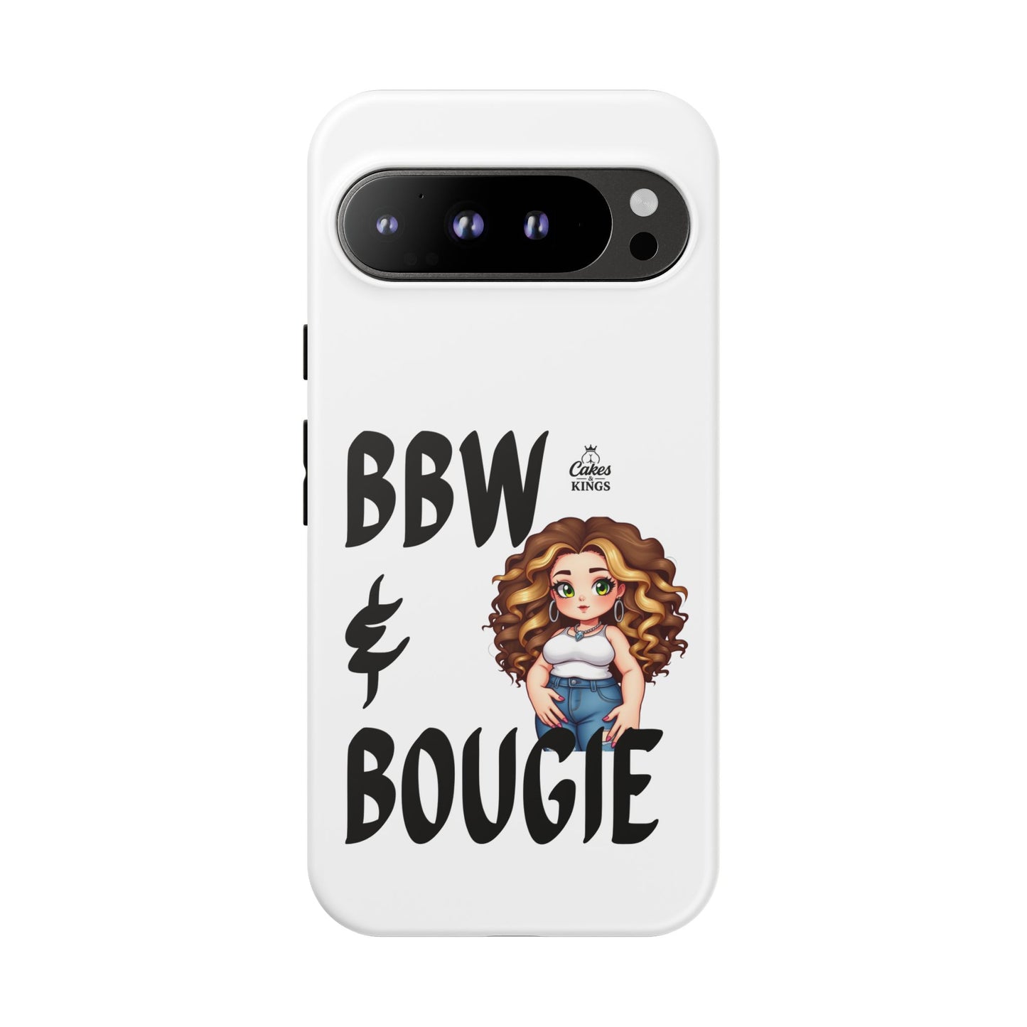 BBW & Bougie Phone Case, Cute Phone Cover for Plus Size Empowerment, Fun Gift for Friends, Motivational Case for Holidays