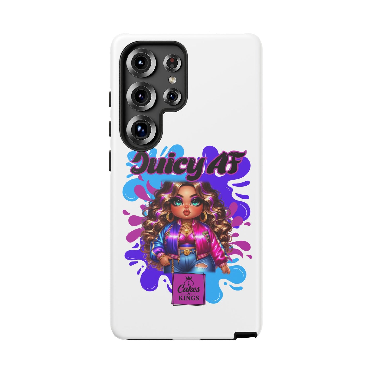 Juicy AF Phone Case, Trendy Phone Cover, Stylish Smartphone Accessory, Unique Gift for Her, Fun Pop Art Case