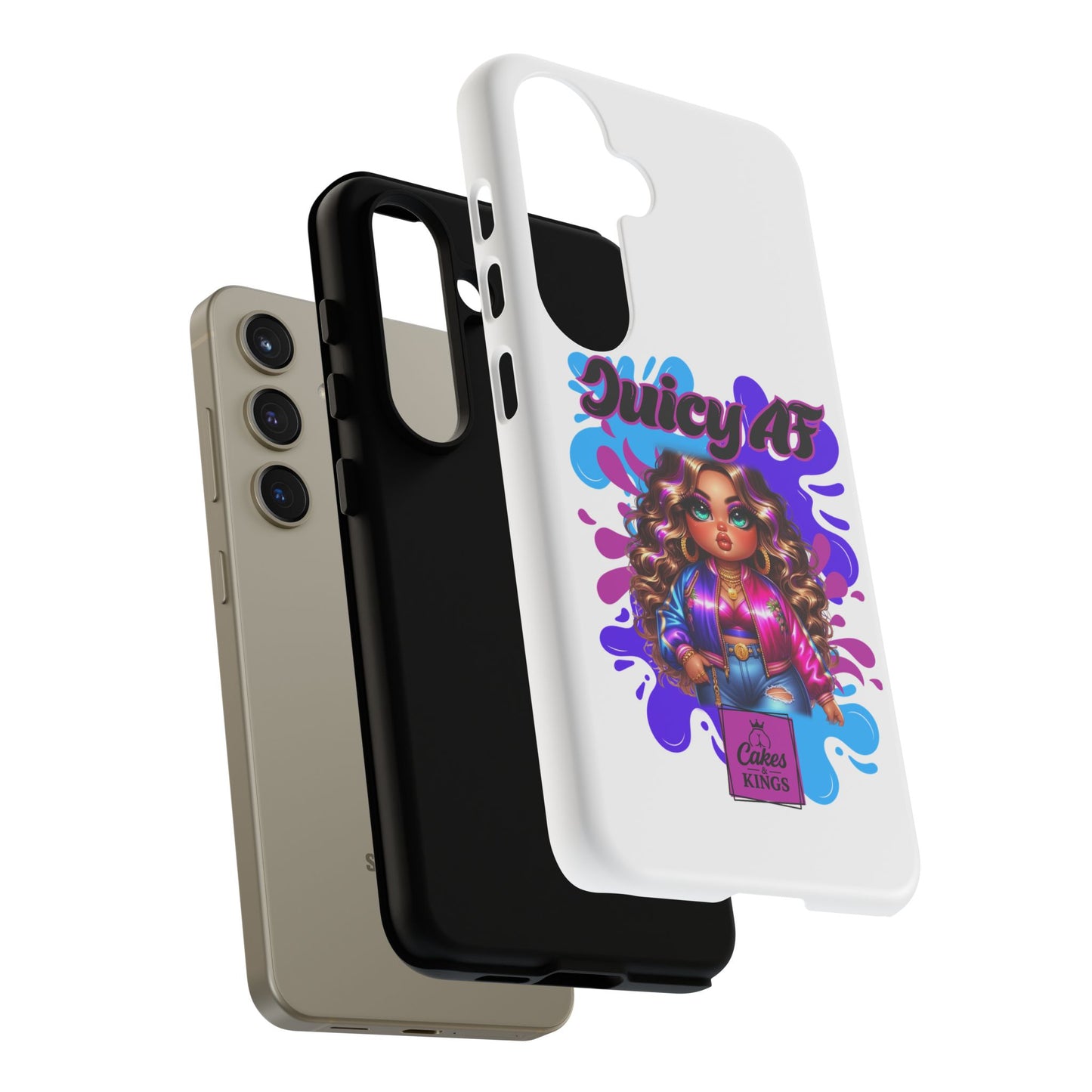 Juicy AF Phone Case, Trendy Phone Cover, Stylish Smartphone Accessory, Unique Gift for Her, Fun Pop Art Case
