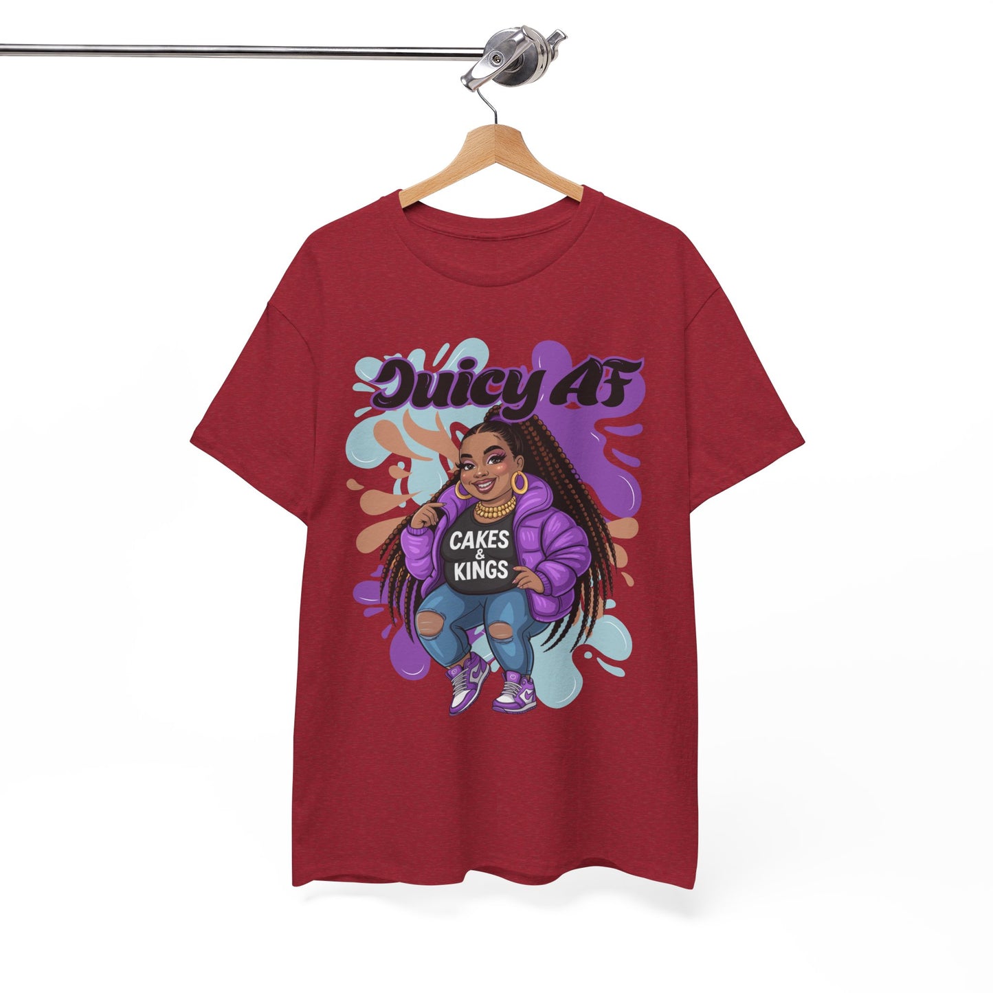 Juicy AS Heavy Cotton Tee, Funny Graphic Tee, plus-size shirt, casual wear, unique gift, trendy apparel
