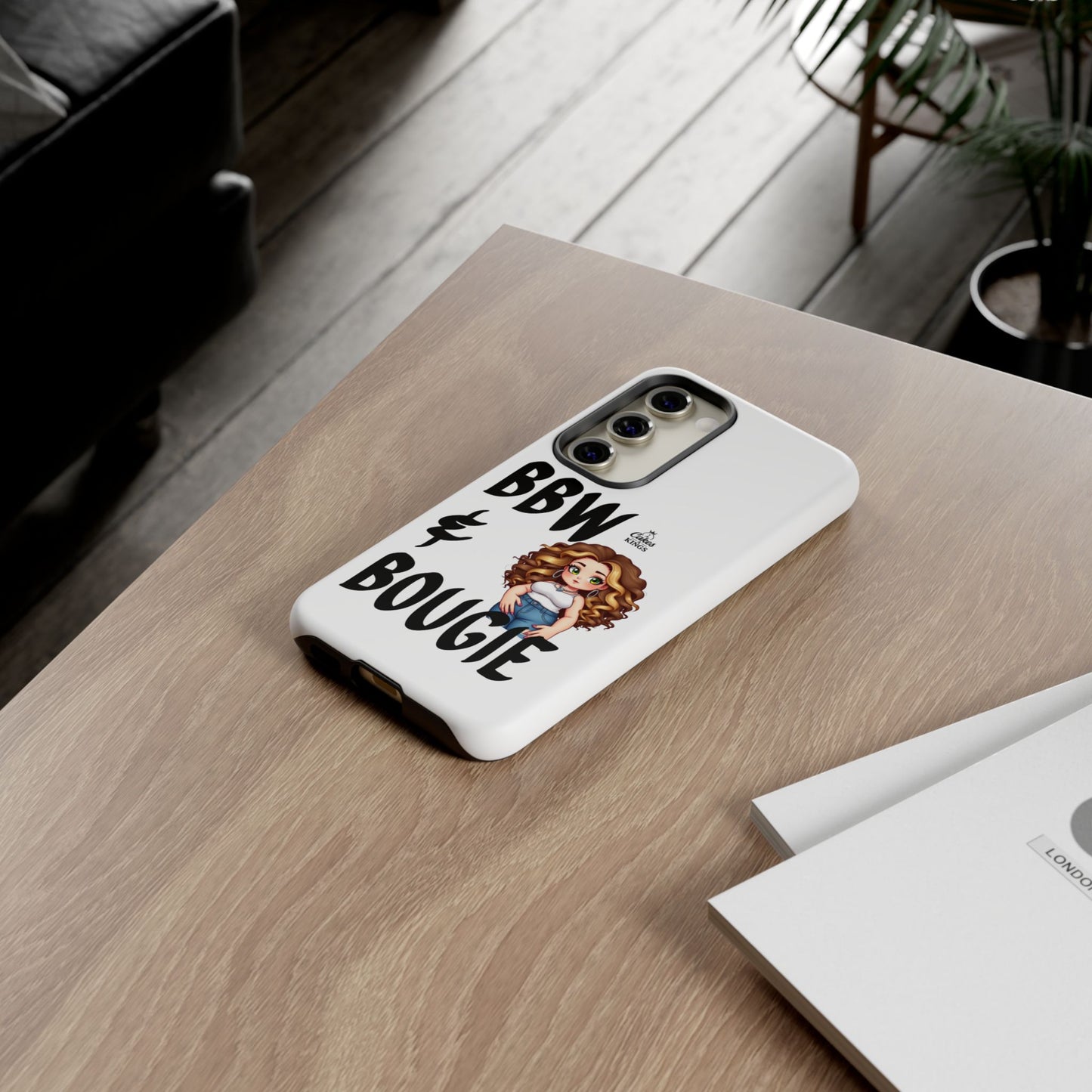 BBW & Bougie Phone Case, Cute Phone Cover for Plus Size Empowerment, Fun Gift for Friends, Motivational Case for Holidays