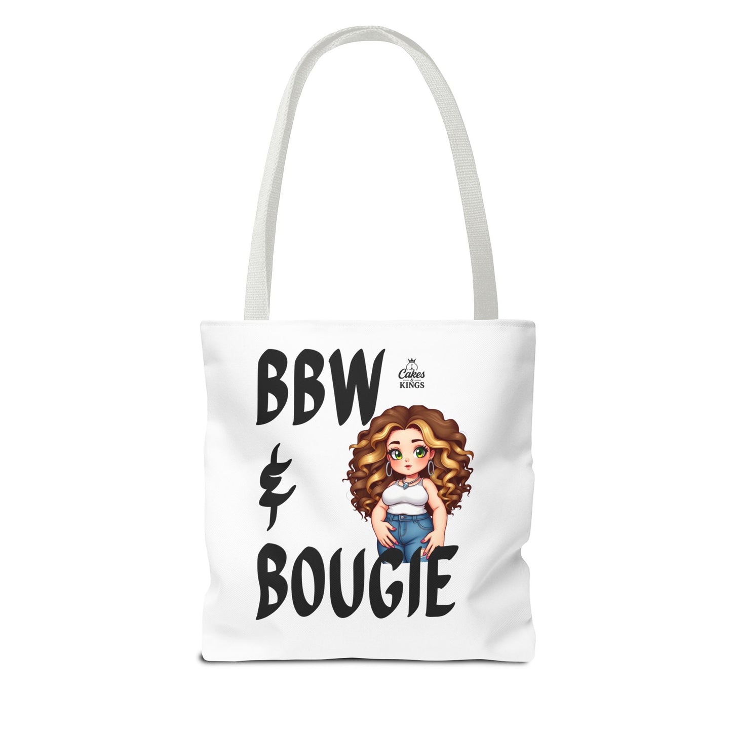 Chic BBW & Bougie Tote Bag for Everyday Use, Stylish Shopping, Gift for Her, Fashion Accessory, Cute Graphic Bag