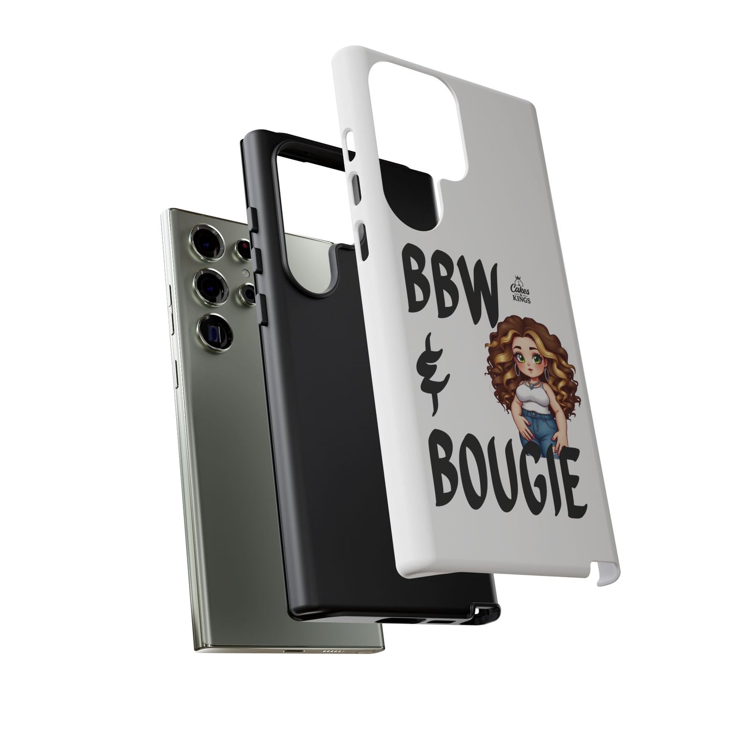 BBW & Bougie Phone Case, Cute Phone Cover for Plus Size Empowerment, Fun Gift for Friends, Motivational Case for Holidays