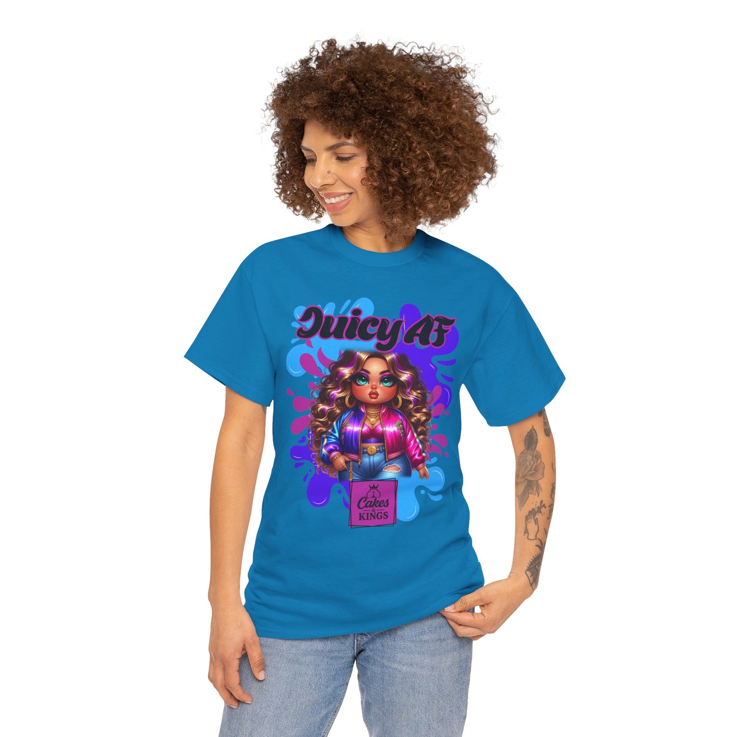Juicy AF Graphic Tee, Fun Unisex T-Shirt for Everyday Wear, Gifts for Friends, Birthday Celebration, Fashion Statement, Streetwear Style