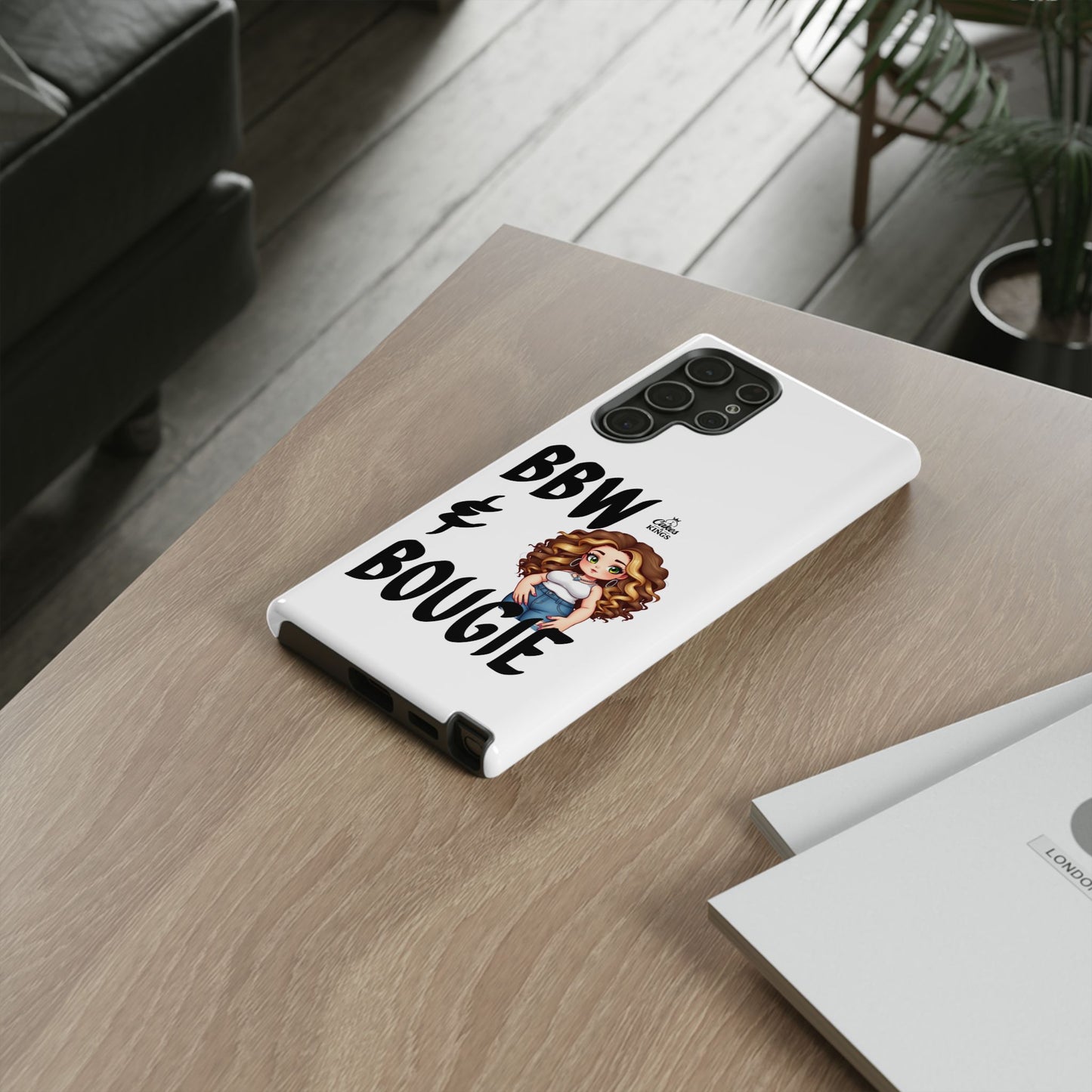 BBW & Bougie Phone Case, Cute Phone Cover for Plus Size Empowerment, Fun Gift for Friends, Motivational Case for Holidays