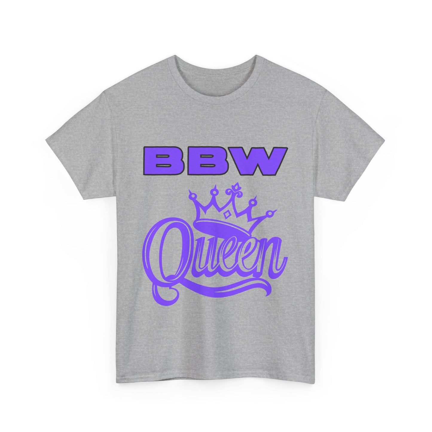 BBW Queen Unisex Heavy Cotton Tee, Birthday Gifts, Casual Wear, Everyday Comfort