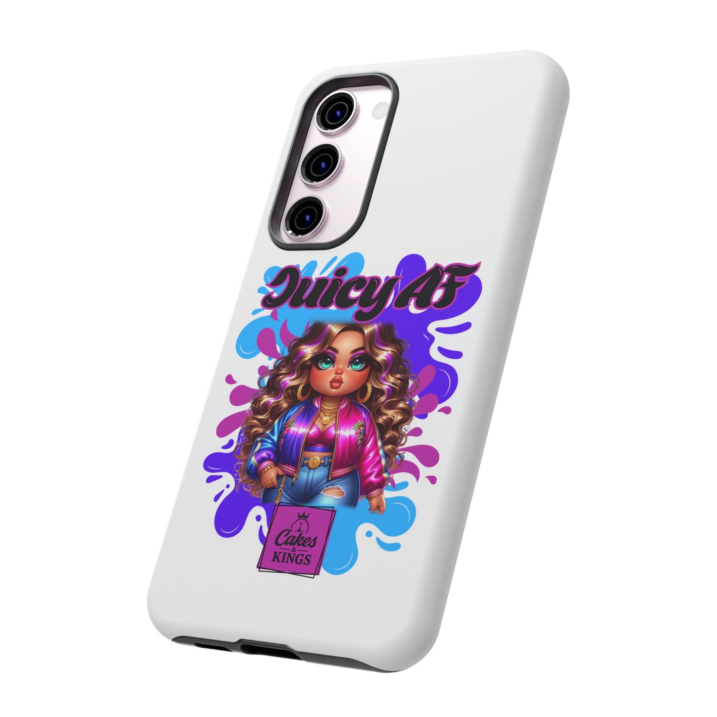 Juicy AF Phone Case, Trendy Phone Cover, Stylish Smartphone Accessory, Unique Gift for Her, Fun Pop Art Case