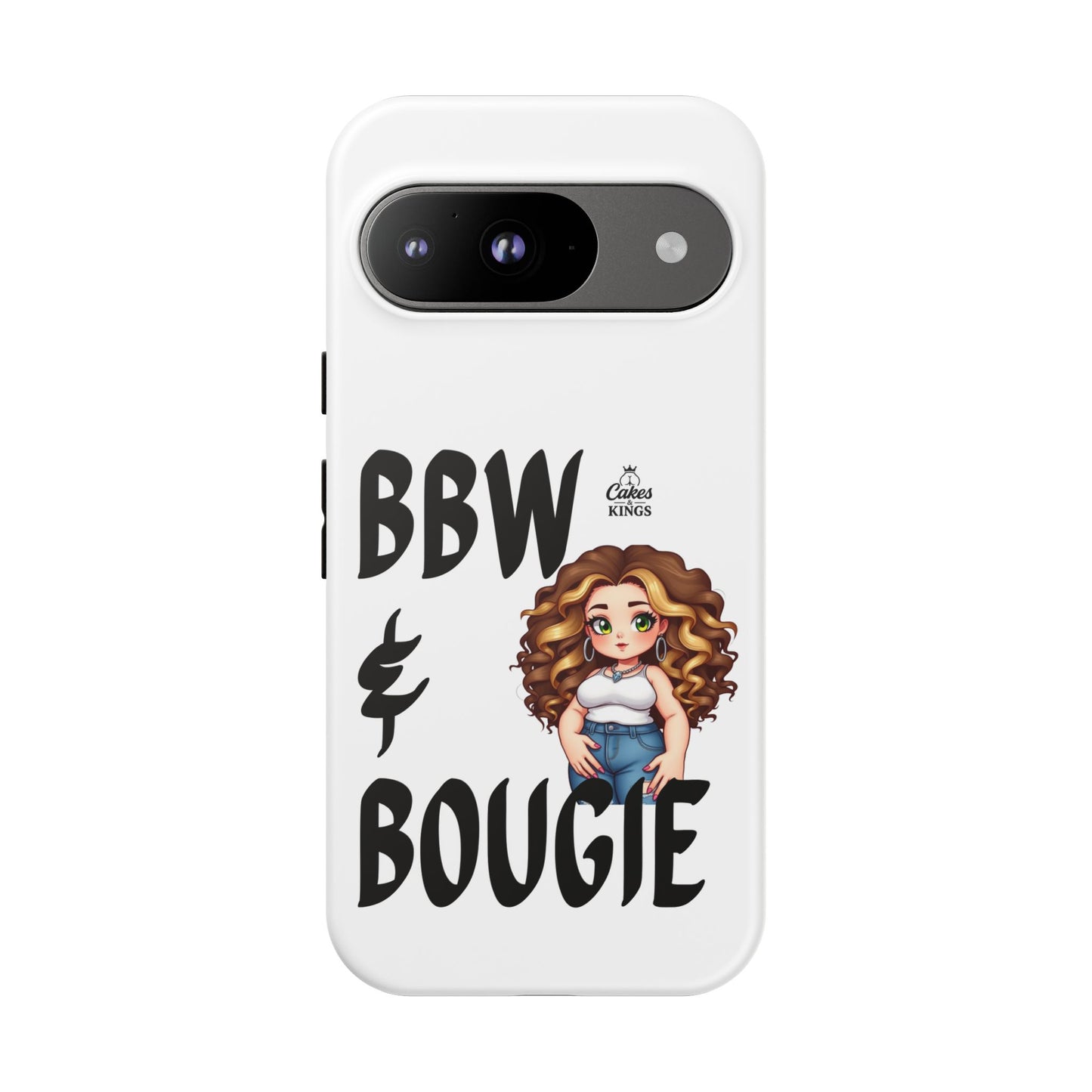 BBW & Bougie Phone Case, Cute Phone Cover for Plus Size Empowerment, Fun Gift for Friends, Motivational Case for Holidays