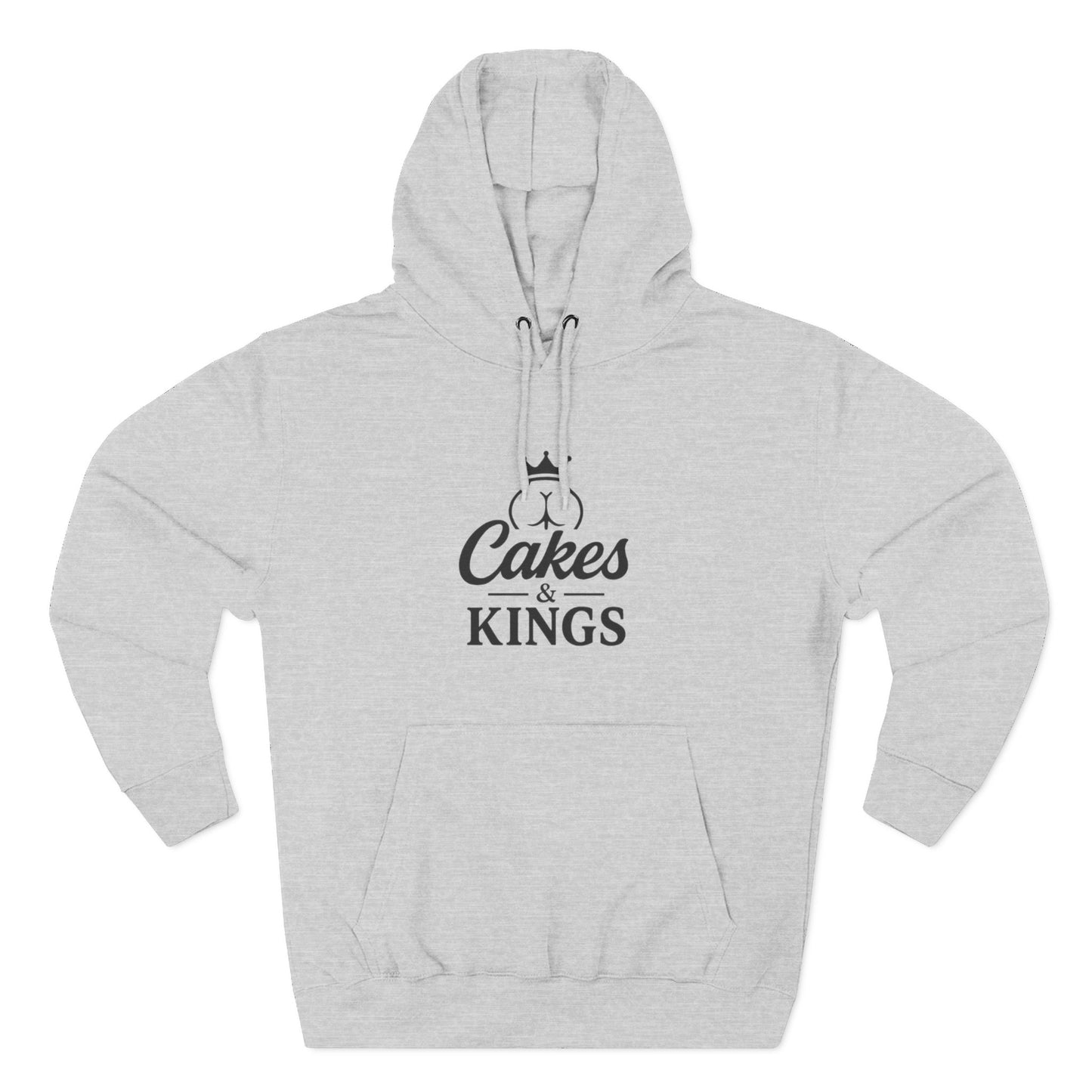 Cakes & Kings Fleece Hoodie, Funny Hoodie, King of the Cakes Apparel, Humor Gift, Baking Enthusiast Clothing