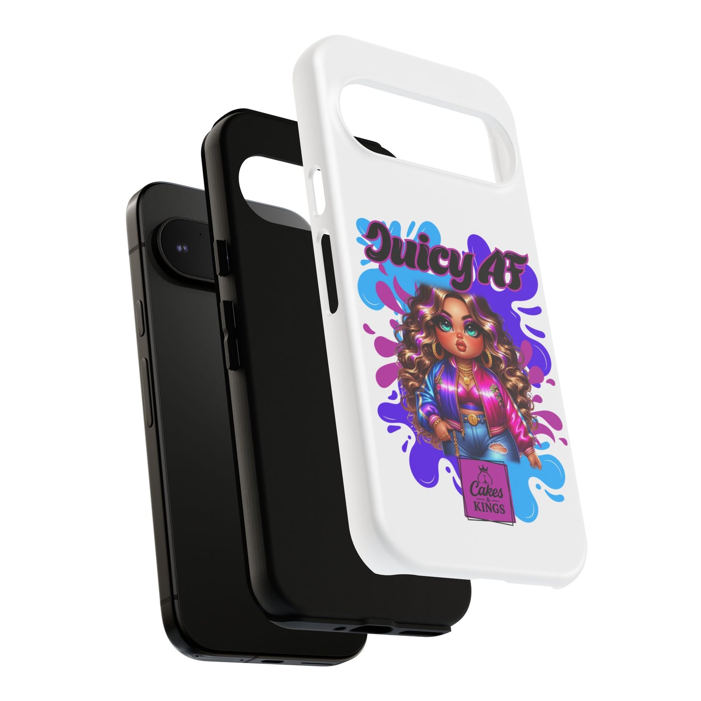 Juicy AF Phone Case, Trendy Phone Cover, Stylish Smartphone Accessory, Unique Gift for Her, Fun Pop Art Case