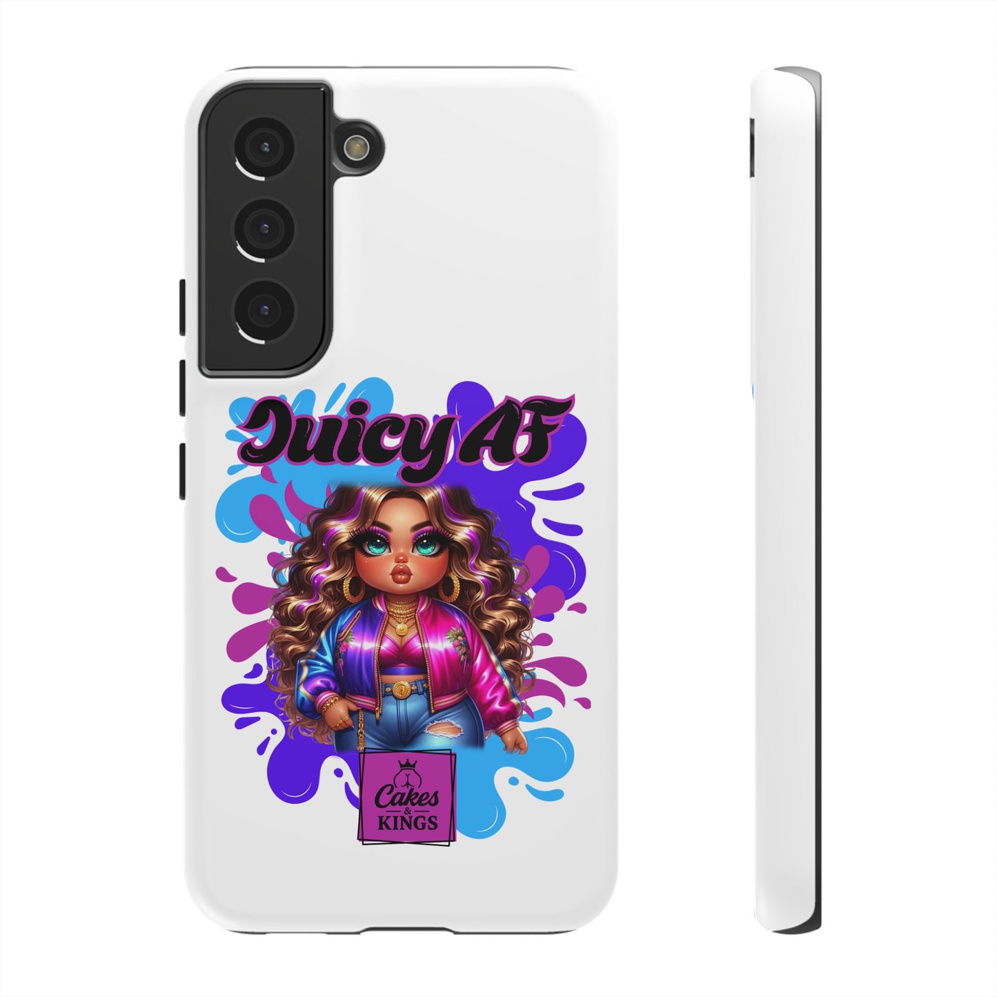 Juicy AF Phone Case, Trendy Phone Cover, Stylish Smartphone Accessory, Unique Gift for Her, Fun Pop Art Case