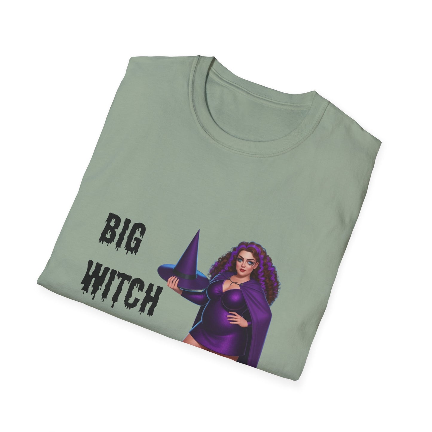 Big Witch Energy Unisex Softstyle T-Shirt, Witchy Tee, Halloween Shirt, Gift for Witches, Cozy Graphic Tee, Empowering Casual Wear