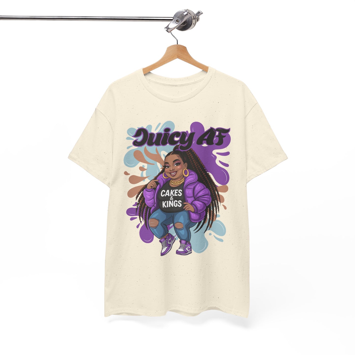 Juicy AS Heavy Cotton Tee, Funny Graphic Tee, plus-size shirt, casual wear, unique gift, trendy apparel