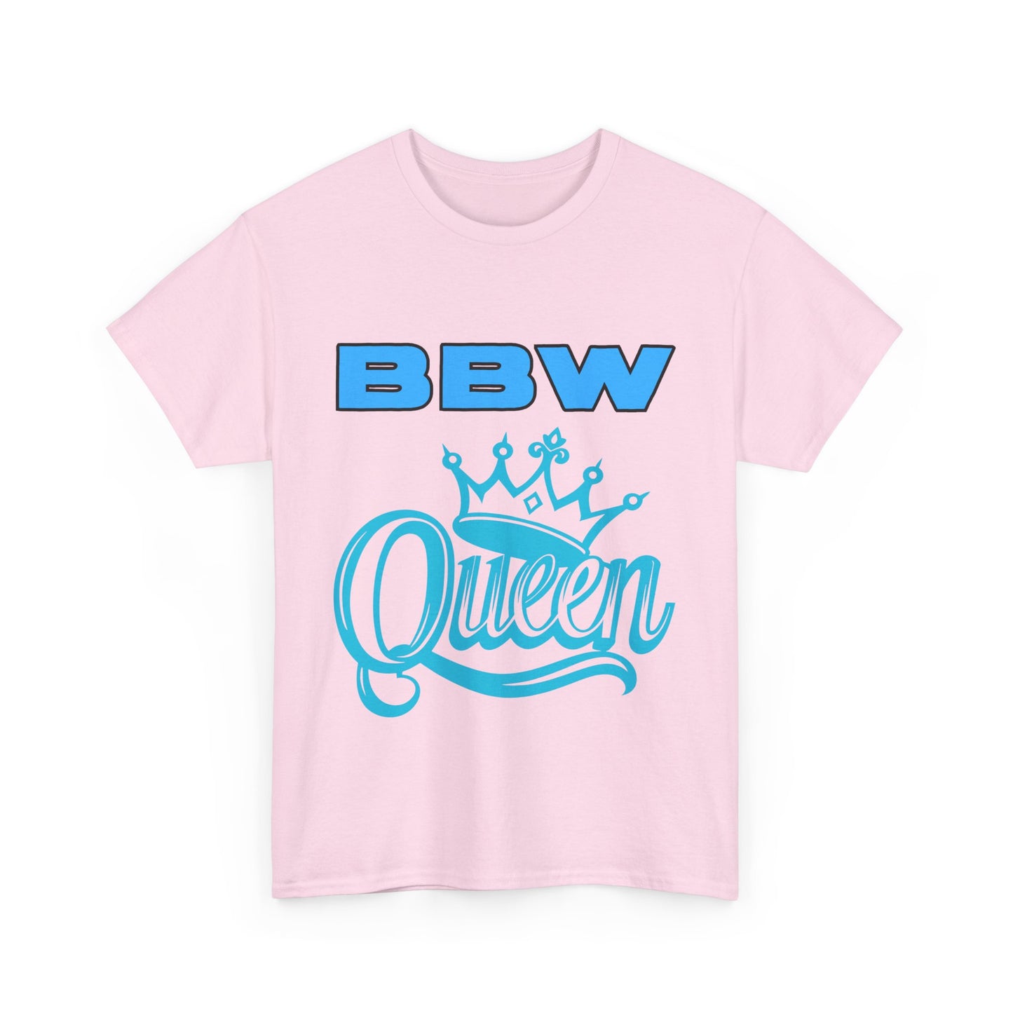 BBW Queen Unisex Heavy Cotton Tee | Fun Shirt for BBW Lovers, Gift for Foodies, Summer Barbecue, Casual Wear, Birthday Celebration