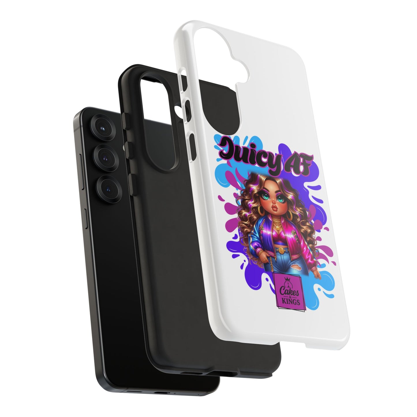 Juicy AF Phone Case, Trendy Phone Cover, Stylish Smartphone Accessory, Unique Gift for Her, Fun Pop Art Case