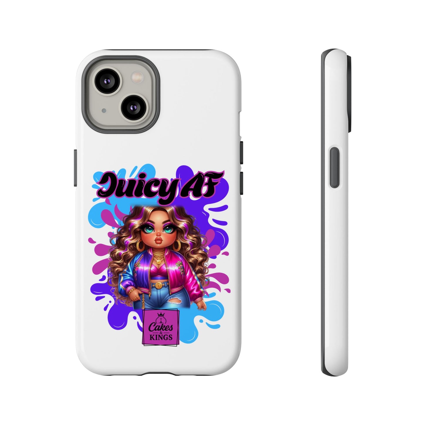 Juicy AF Phone Case, Trendy Phone Cover, Stylish Smartphone Accessory, Unique Gift for Her, Fun Pop Art Case