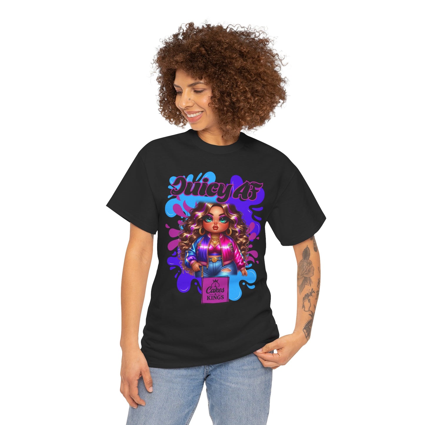 Juicy AF Graphic Tee, Fun Unisex T-Shirt for Everyday Wear, Gifts for Friends, Birthday Celebration, Fashion Statement, Streetwear Style