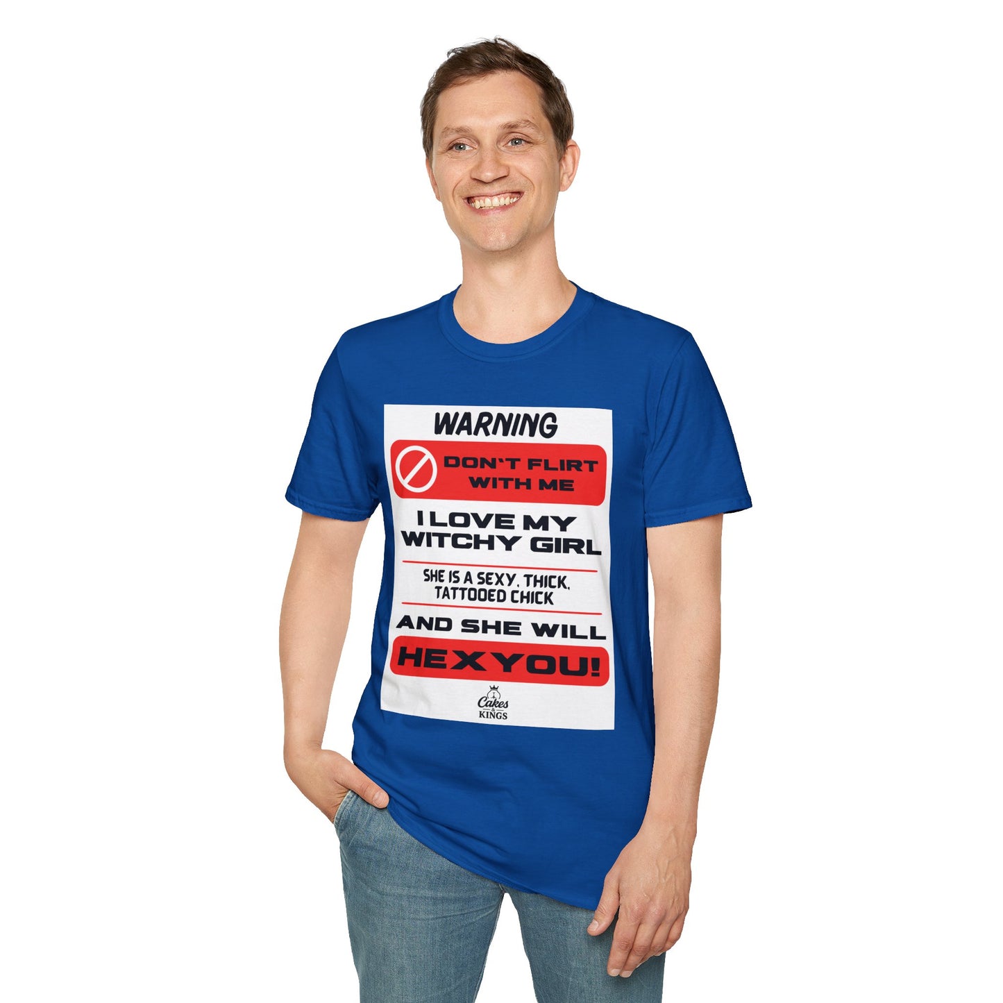 Warning Witchy Girl T-Shirt | Unisex Softstyle Tee, Funny Graphic T-Shirt, Halloween Apparel, Gift for Him, Unique Statement Shirt