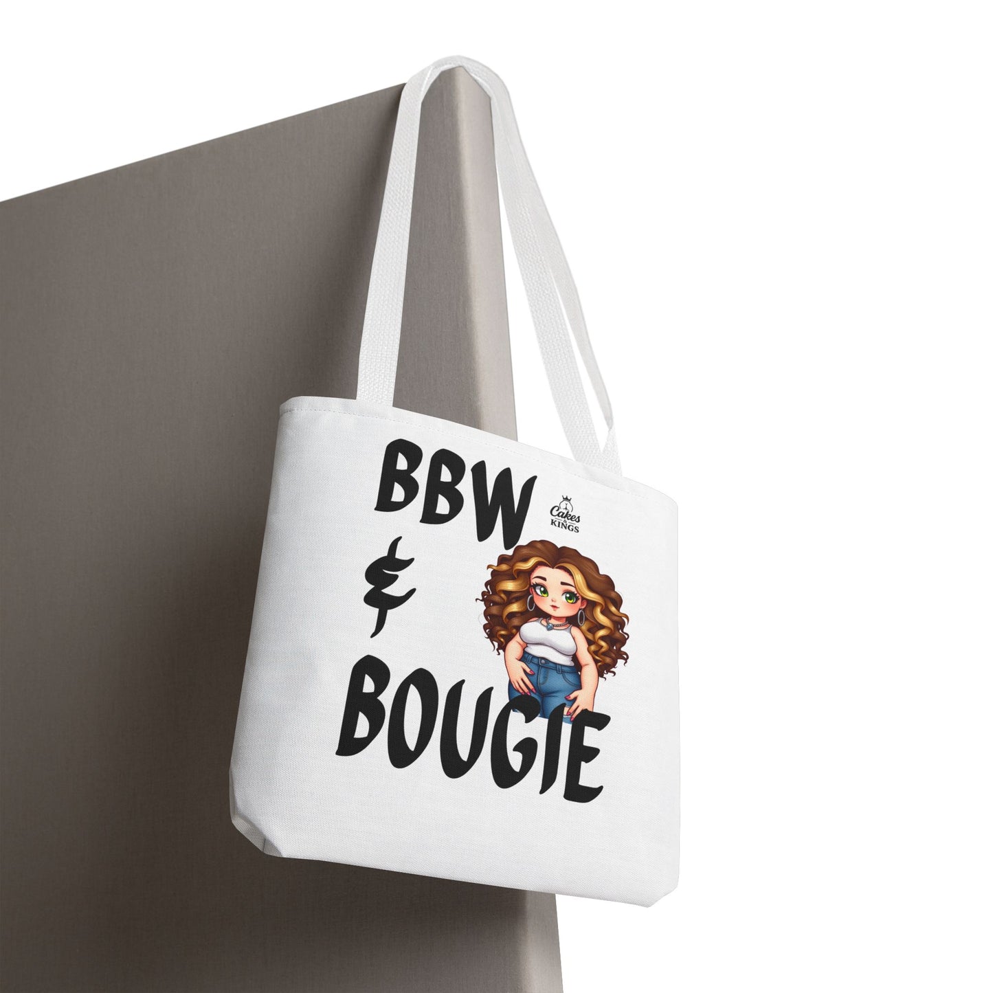 Chic BBW & Bougie Tote Bag for Everyday Use, Stylish Shopping, Gift for Her, Fashion Accessory, Cute Graphic Bag